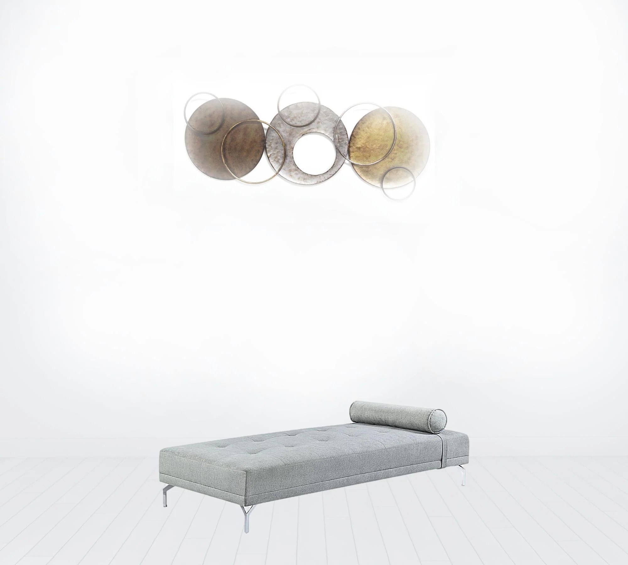 74" Gray Velvet And Black Sofa By Homeroots - Image 2