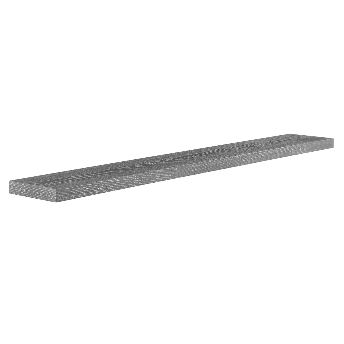 75" Dark Gray Whitewash Wooden Floating Shelf By Homeroots - Image 3
