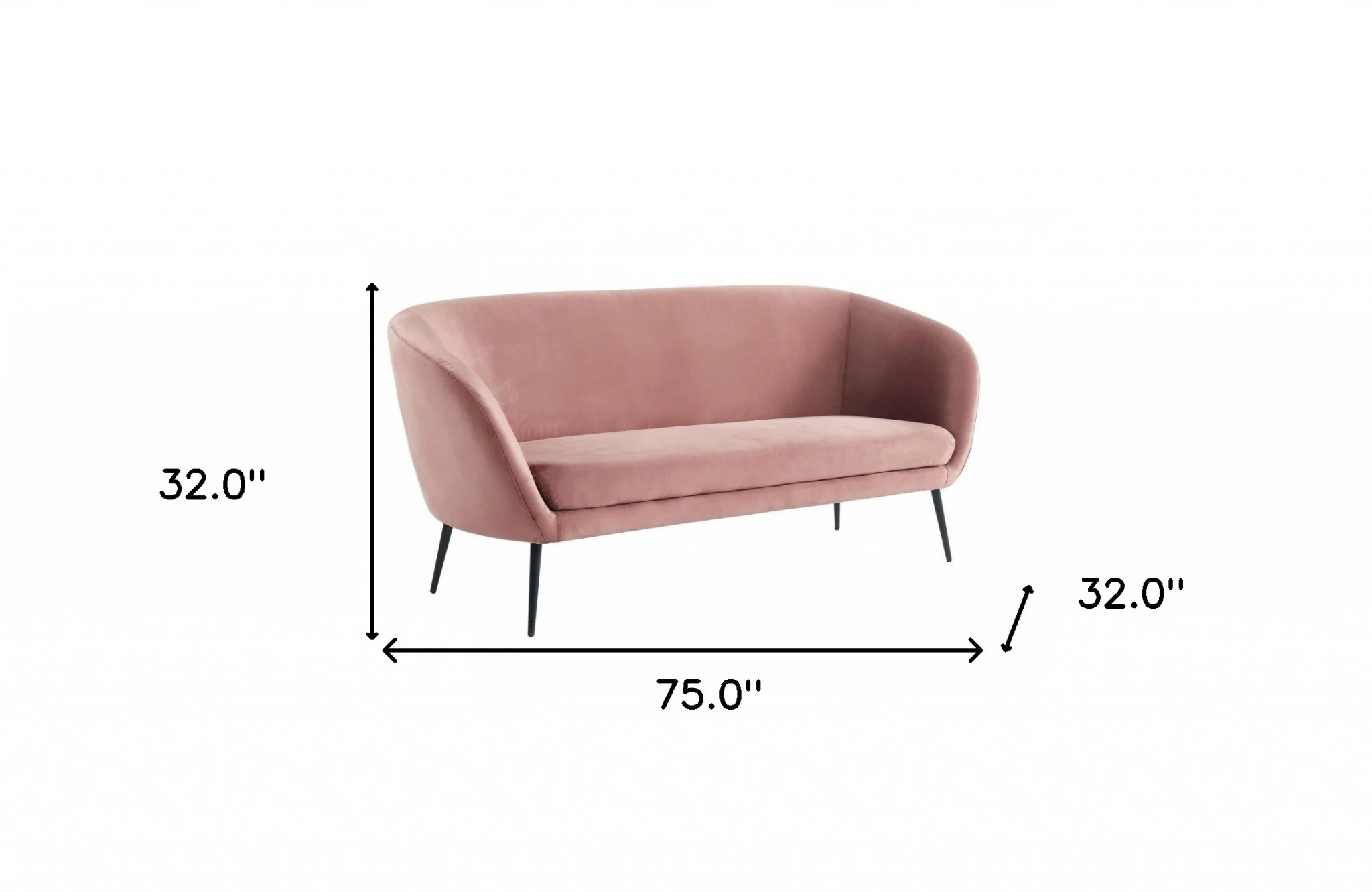 75" Light Grey Three Person Standard Metal Legs Sofa By Homeroots - Image 14