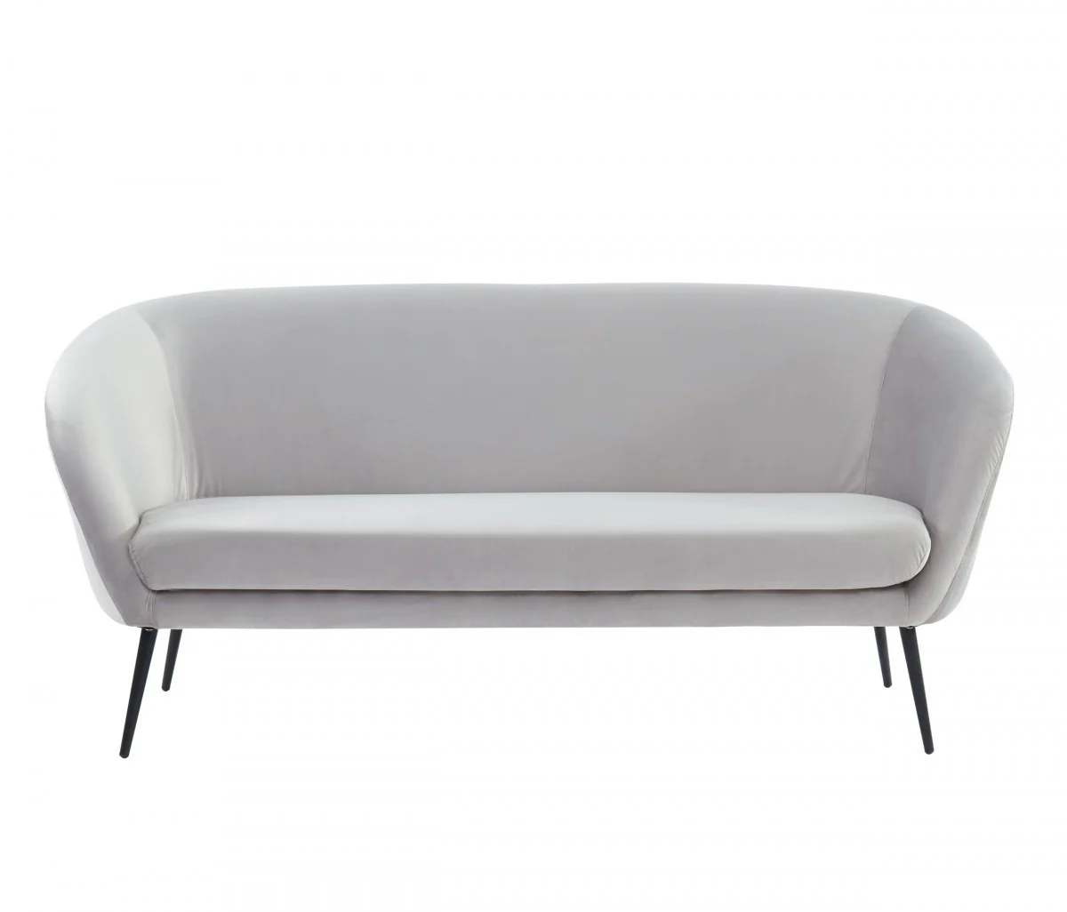 75" Light Grey Three Person Standard Metal Legs Sofa By Homeroots - Image 2