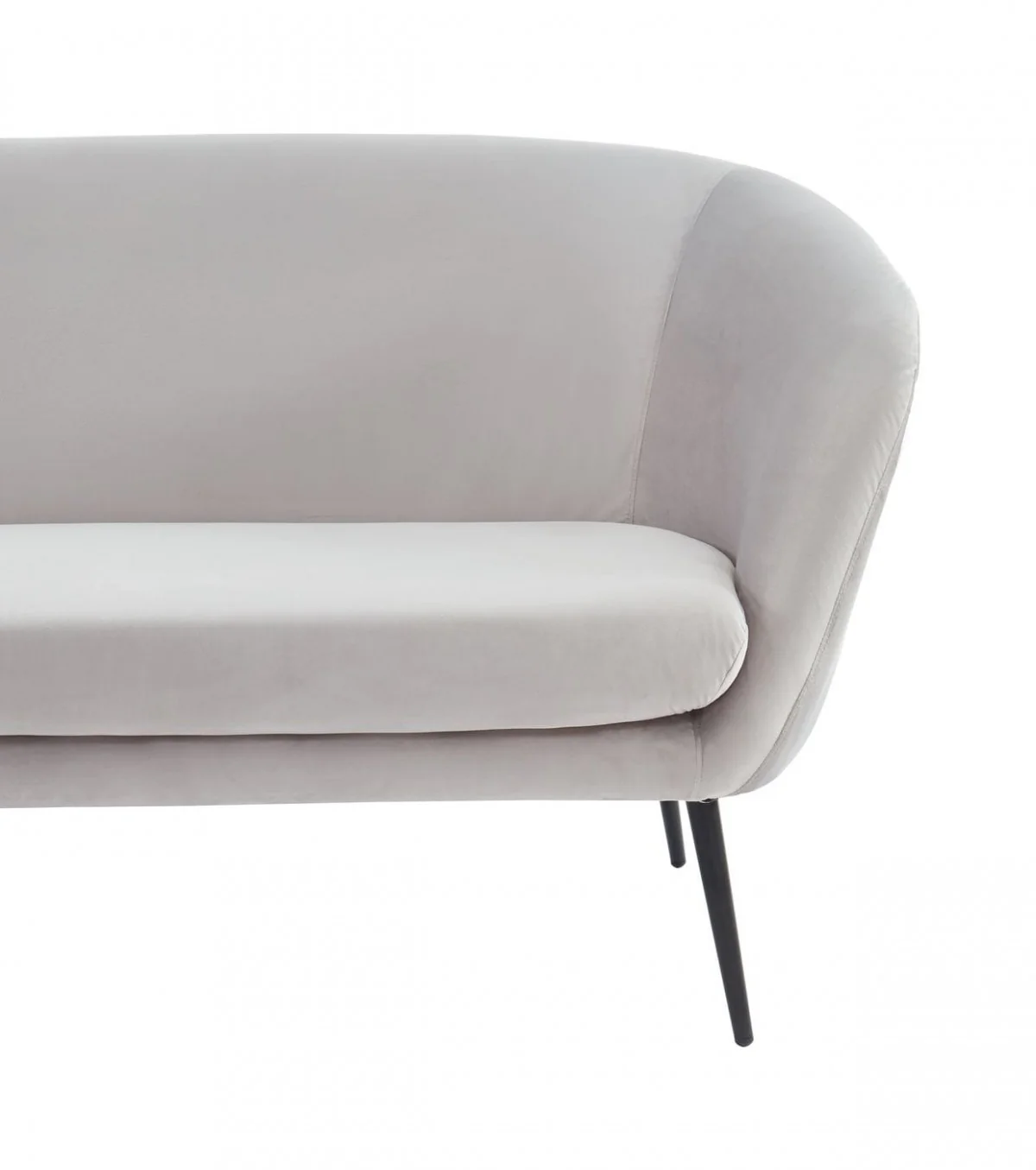 75" Light Grey Three Person Standard Metal Legs Sofa By Homeroots - Image 5