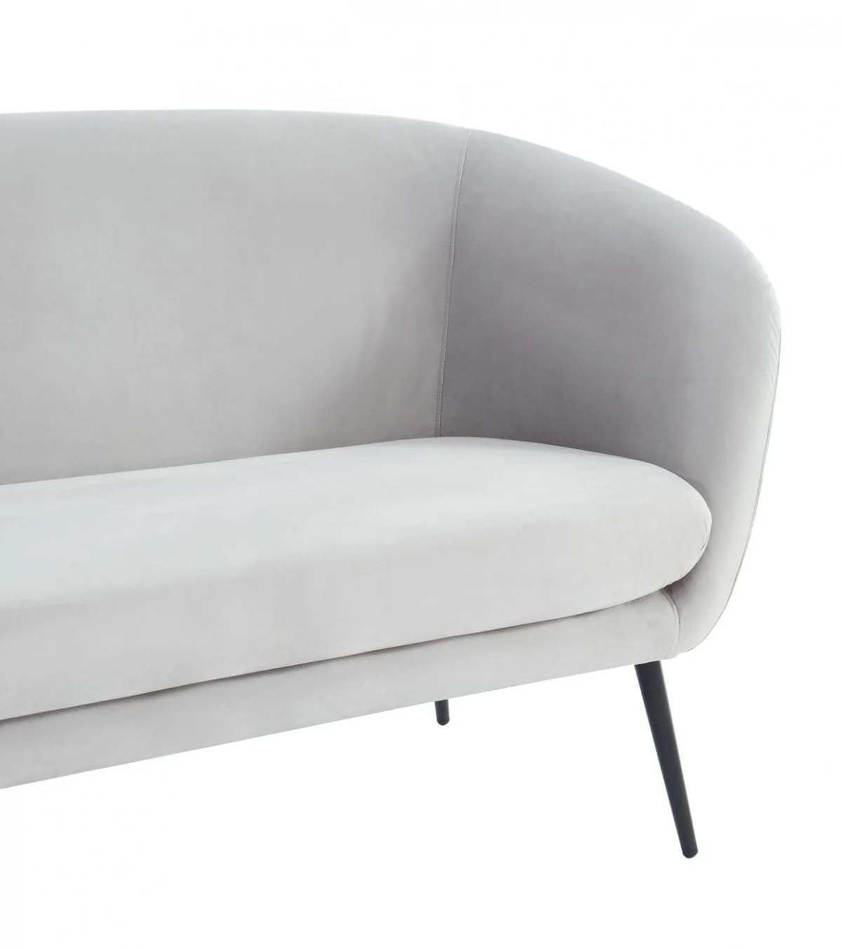 75" Light Grey Three Person Standard Metal Legs Sofa By Homeroots - Image 6