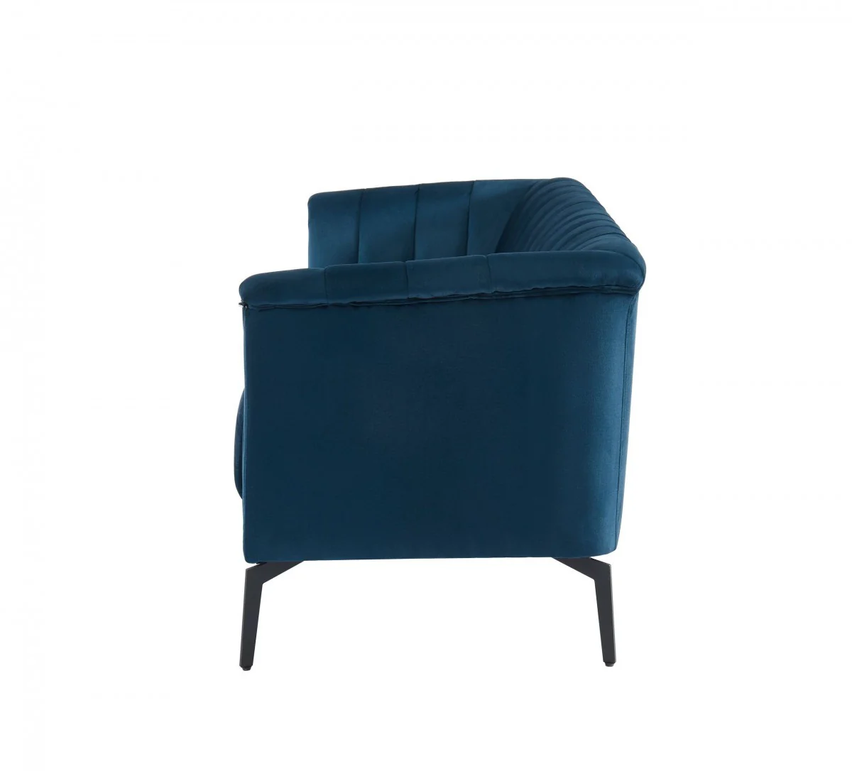 76" Blue Three Person Standard Metal Legs Sofa By Homeroots - Image 3