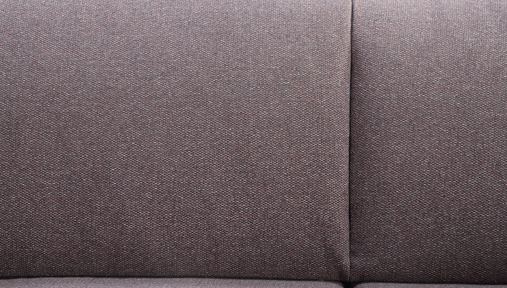 78" Gray Linen And Black Sofa By Homeroots - Image 8