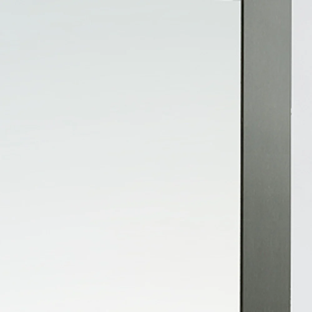 79" Wenge MDF Veneer and Glass Mirror By Homeroots - Image 5