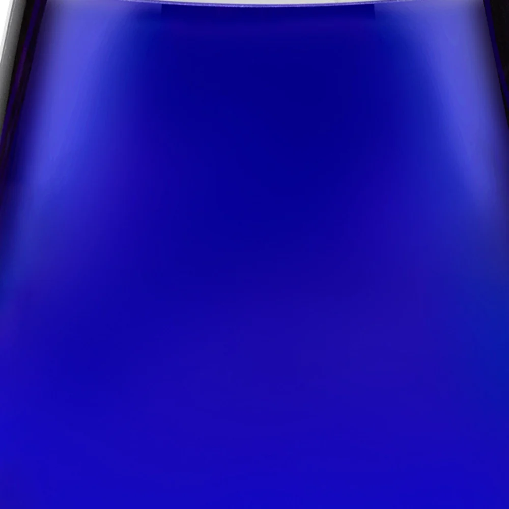 8 Mouth Blown Crystal Cobalt Blue Vase By Homeroots - Image 5