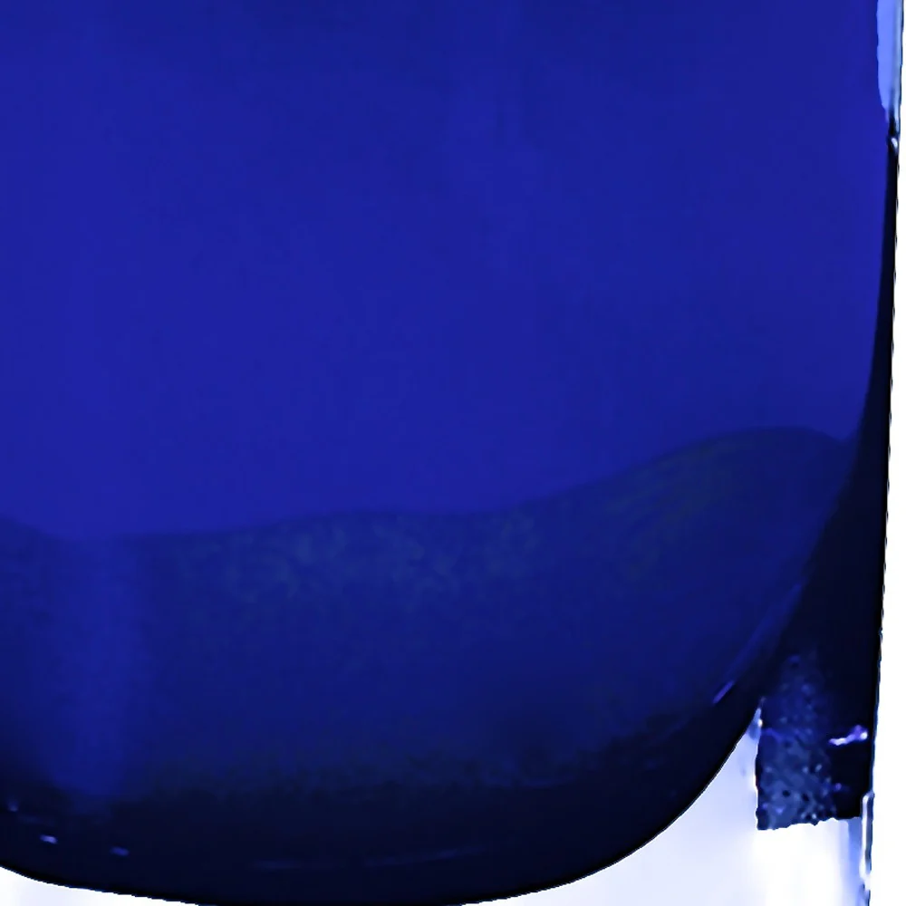 8 Mouth Blown Glass European Made Light Cobalt Vase By Homeroots - Image 5
