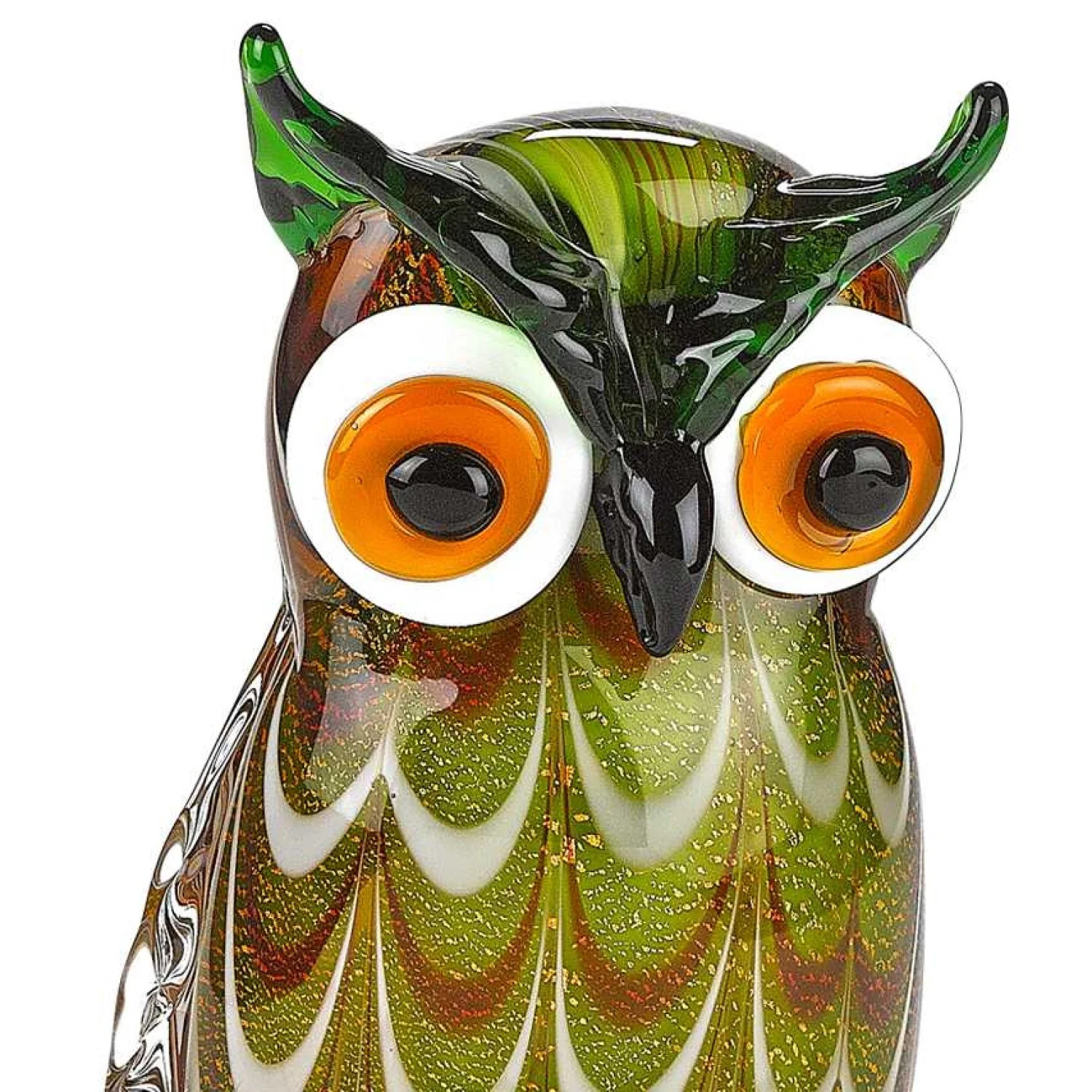 8 Mouth Blown Owl Art Glass By Homeroots - Image 2