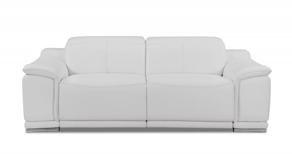 86" Camel Brown Genuine Leather Reclining Sofa By Homeroots - Image 11