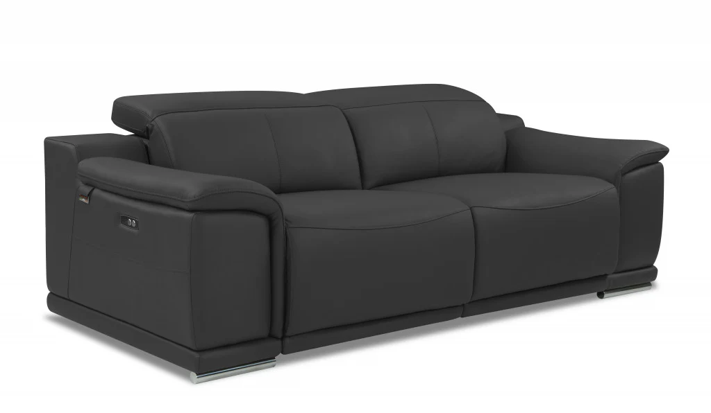 86" Camel Brown Genuine Leather Reclining Sofa By Homeroots - Image 7