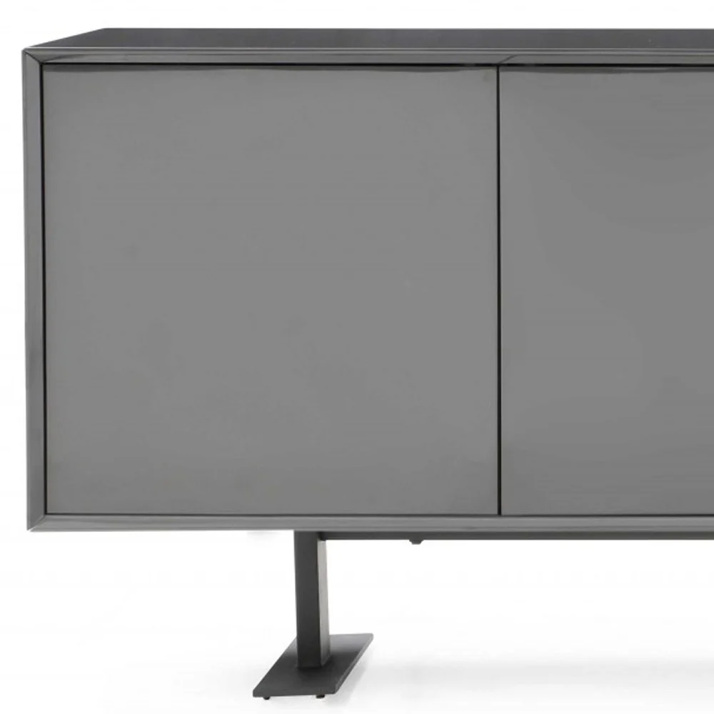 87 X 18 X 31.5 Gray Metal Buffet By Homeroots - Image 5