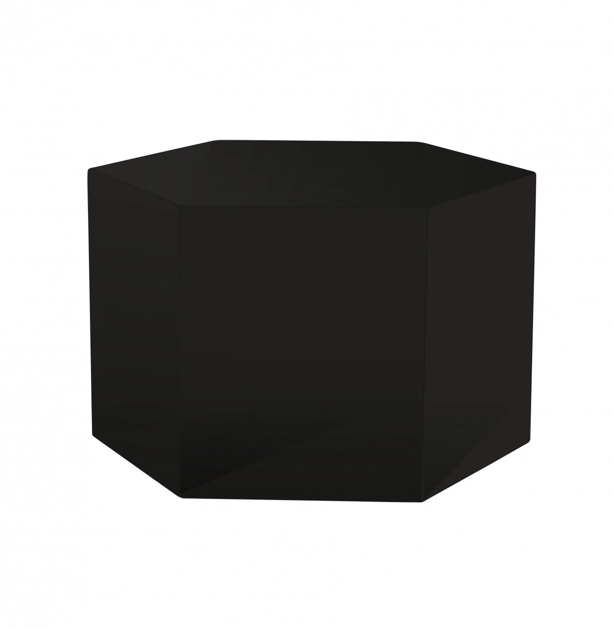 9" Black Hexagon End Table With By Homeroots - Image 2