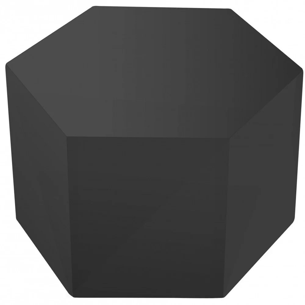 9" Grey Hexagon End Table By Homeroots - Image 2