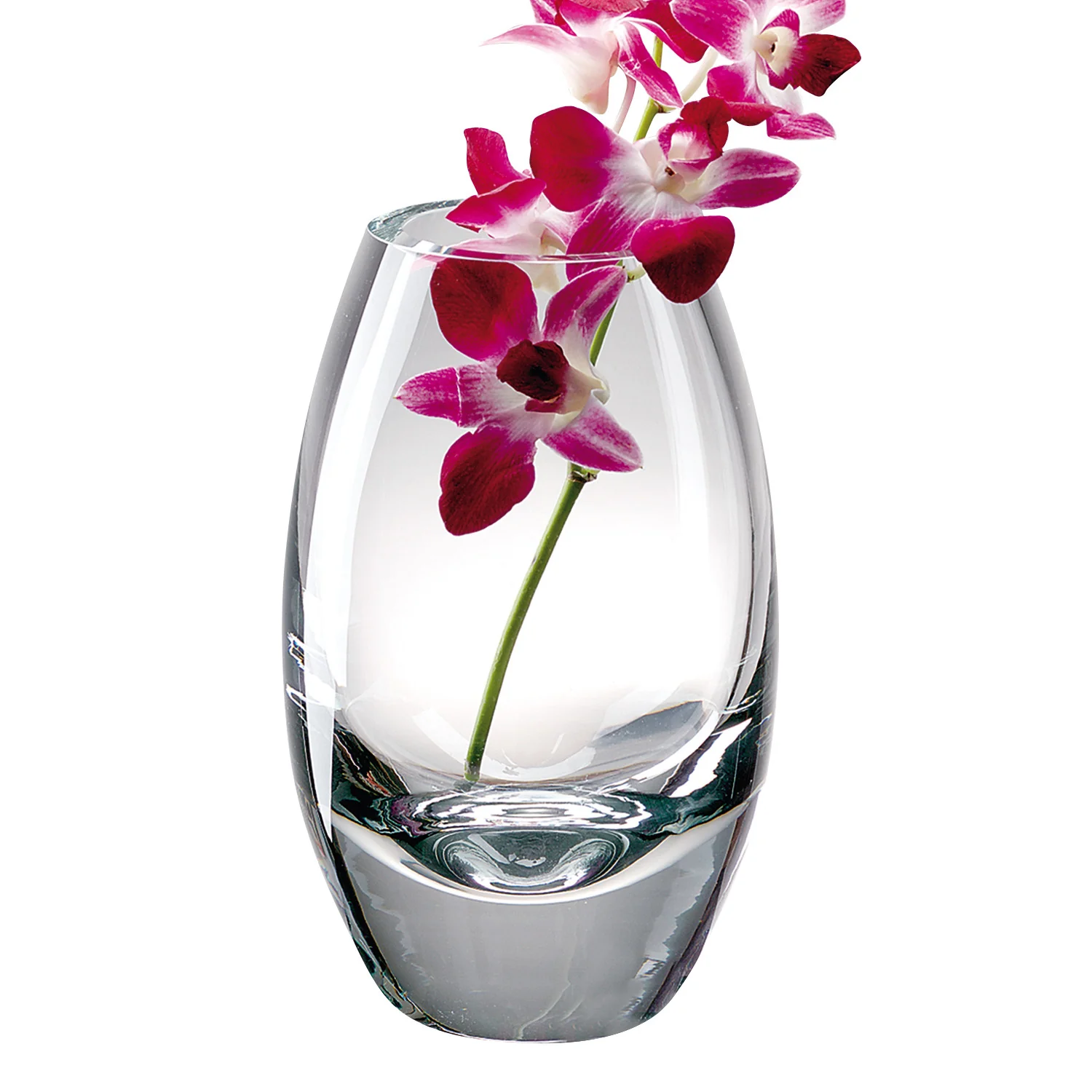 9 Mouth Blown Crystal European Made Vase By Homeroots - Image 3