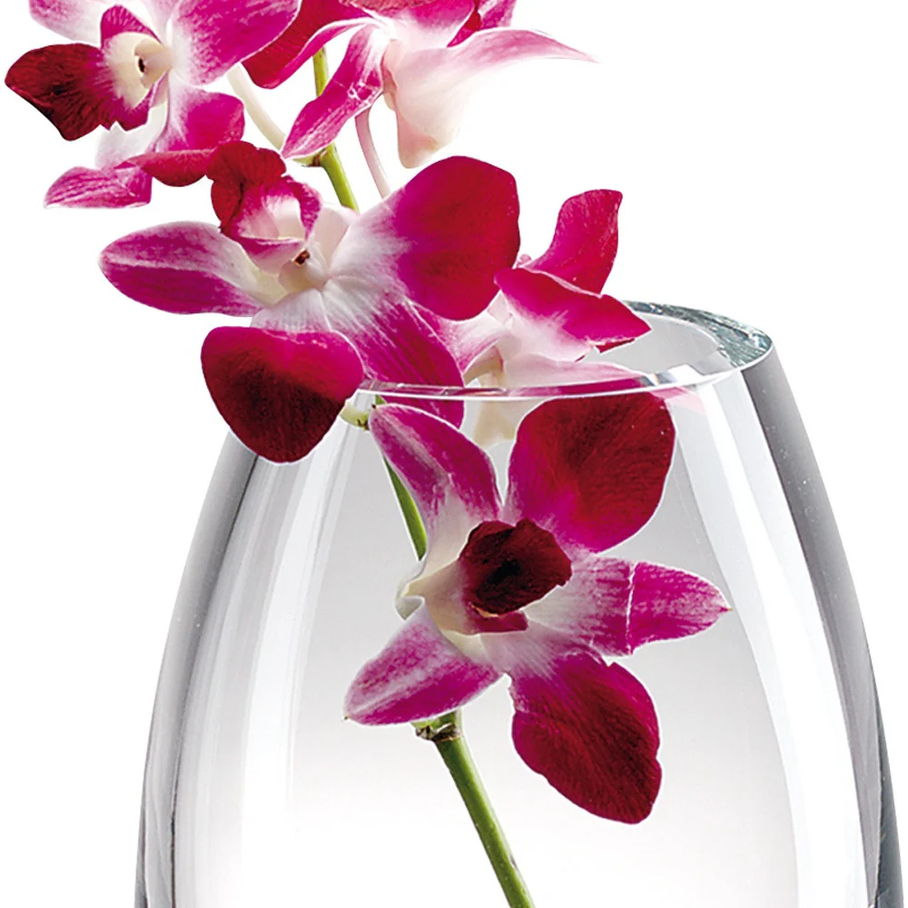 9 Mouth Blown Crystal European Made Vase By Homeroots - Image 4