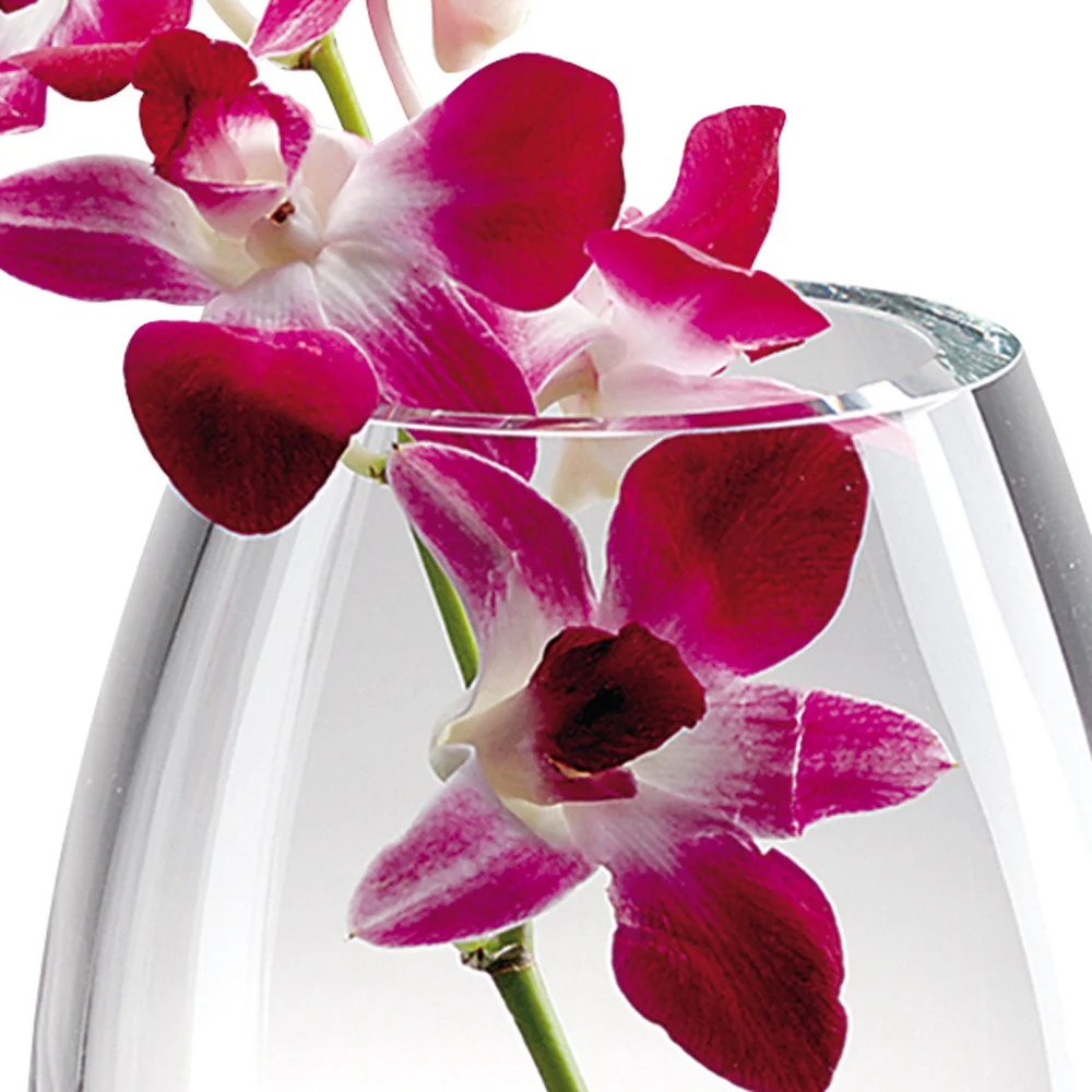 9 Mouth Blown Crystal European Made Vase By Homeroots - Image 5
