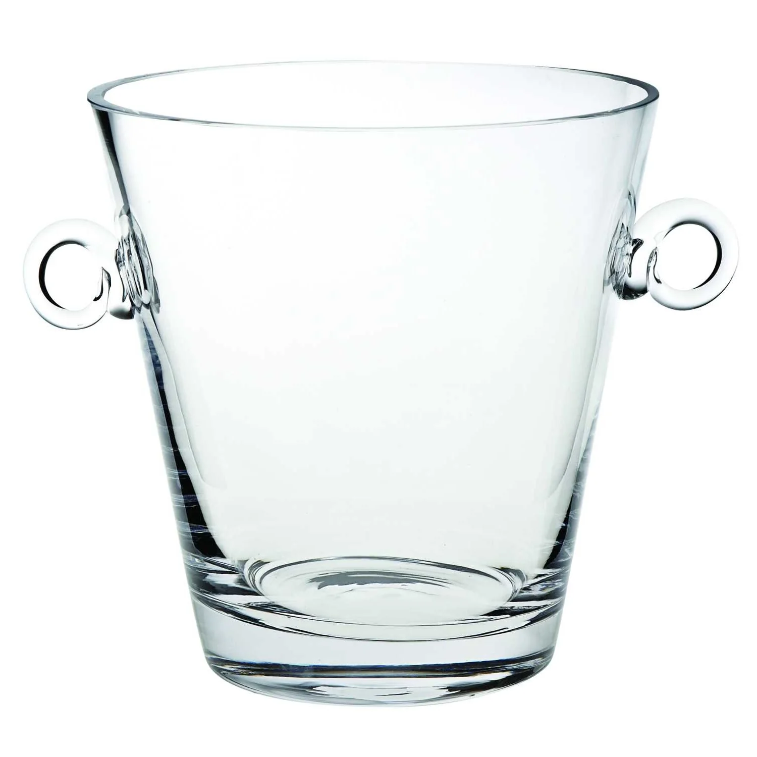 9 Mouth Blown European Glass Ice Bucket Or Cooler By Homeroots - Image 2