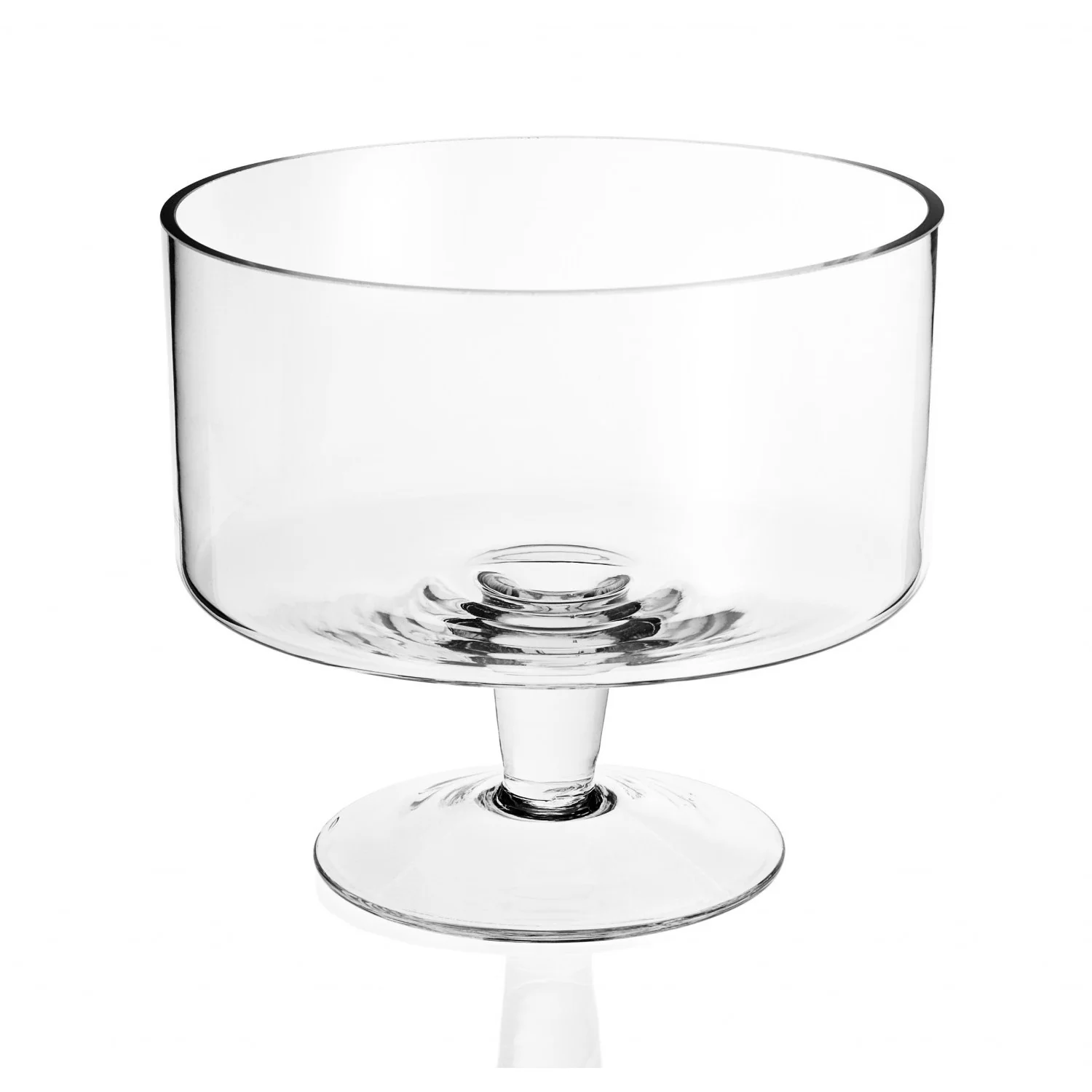 9 Mouth Blown Trifle Glass Bowl By Homeroots - Image 2
