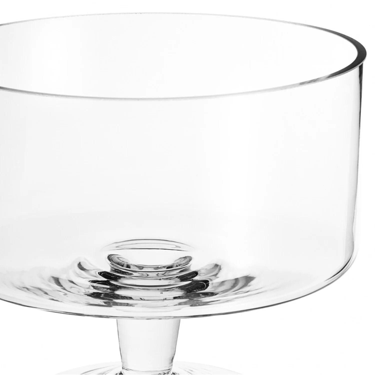 9 Mouth Blown Trifle Glass Bowl By Homeroots - Image 3