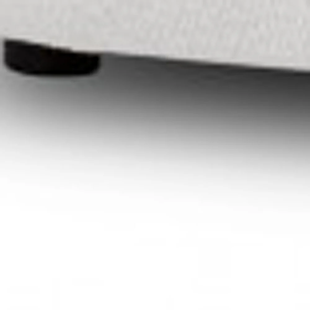 90" Off White Textured Fabric Sofa By Homeroots - Image 3