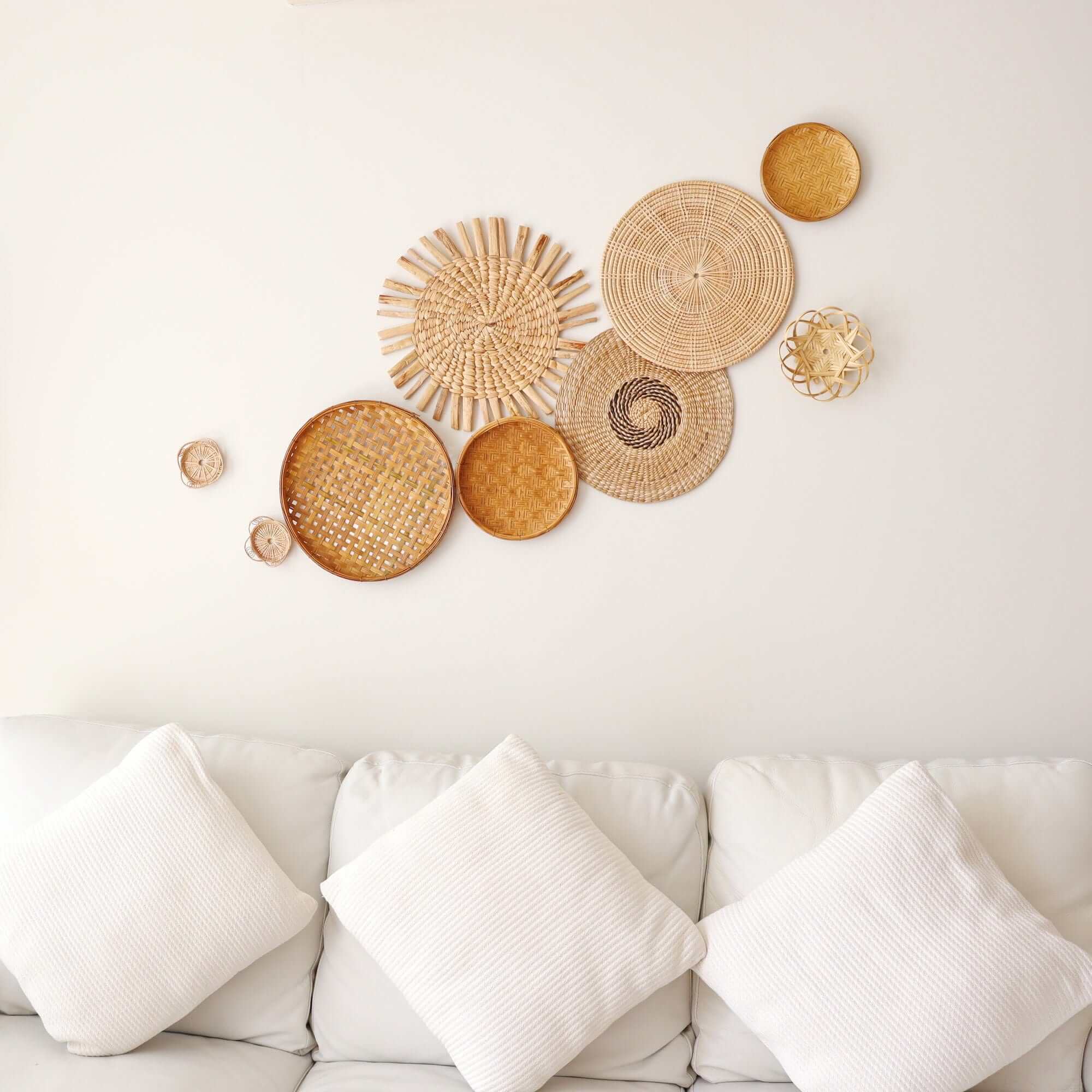 A Pa - Boho Wall Art DeCor Hanging (Set Of 9) By Thaihome - Image 4