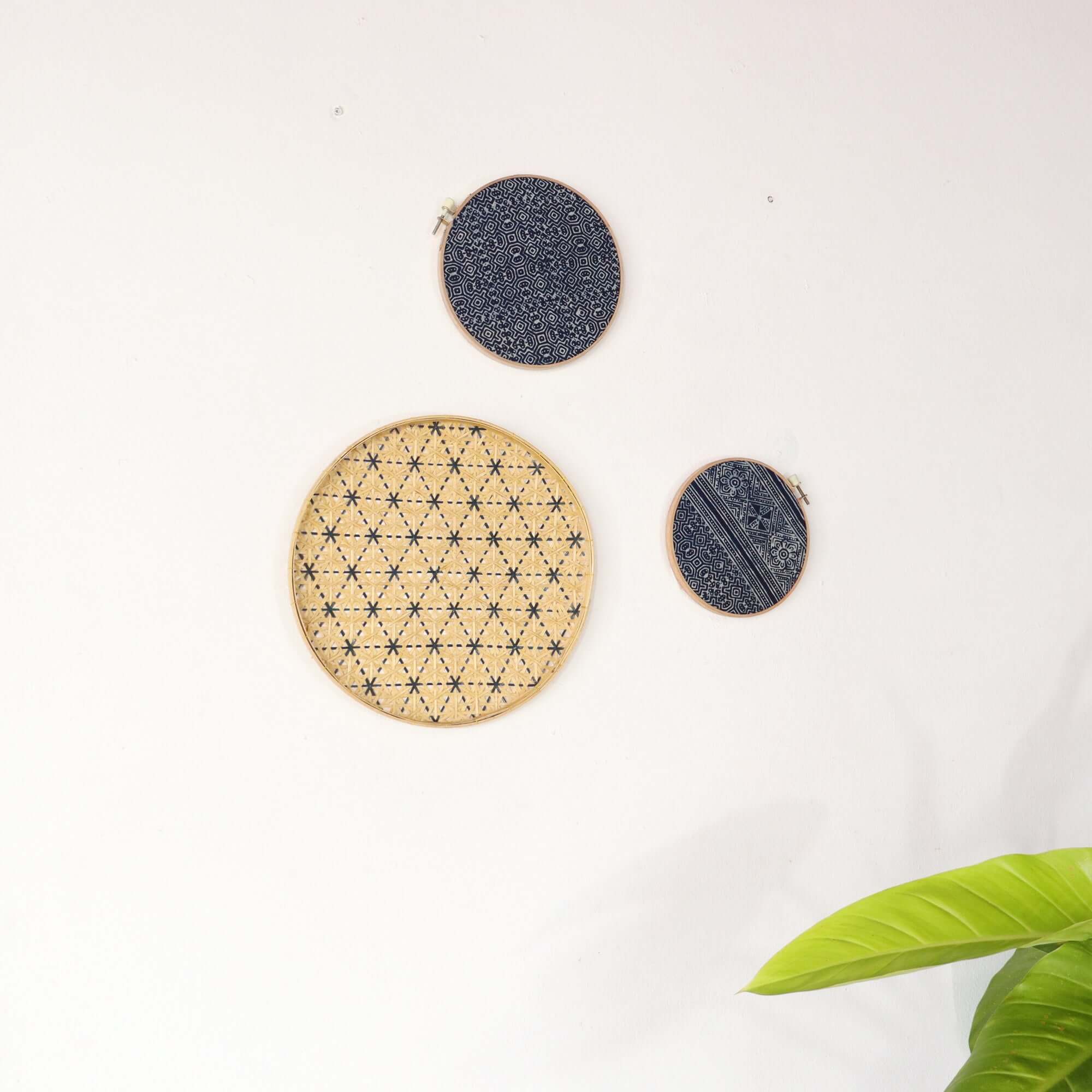A Ran Ya Da - Wall Hanging Decor Art Set Of 3 By Thaihome - Image 4