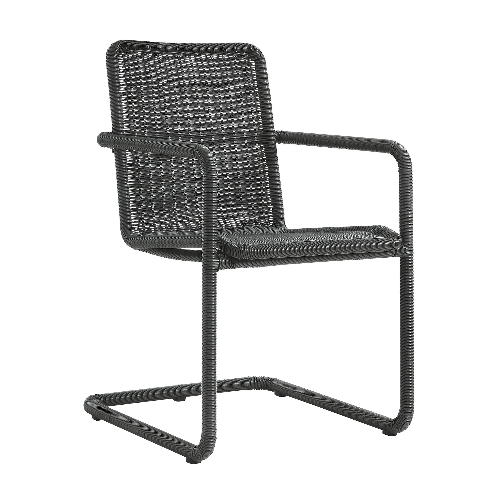 Abacus Outdoor Patio Wicker Dining Chairs Set of 2 by Modway - Image 12