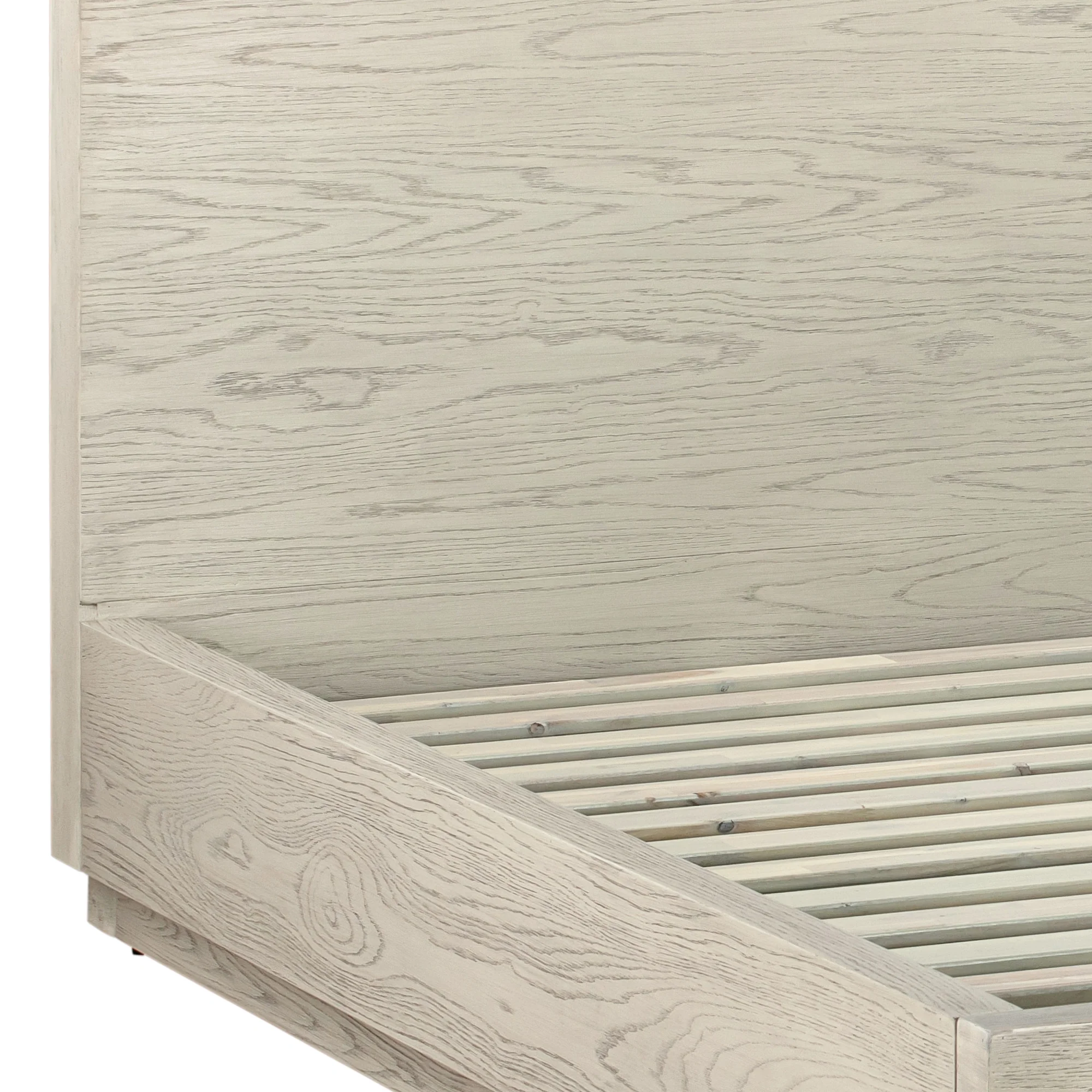 Abbey Queen 3 Piece Bedroom Set in Grey Oak Wood By Armen Living - Image 7