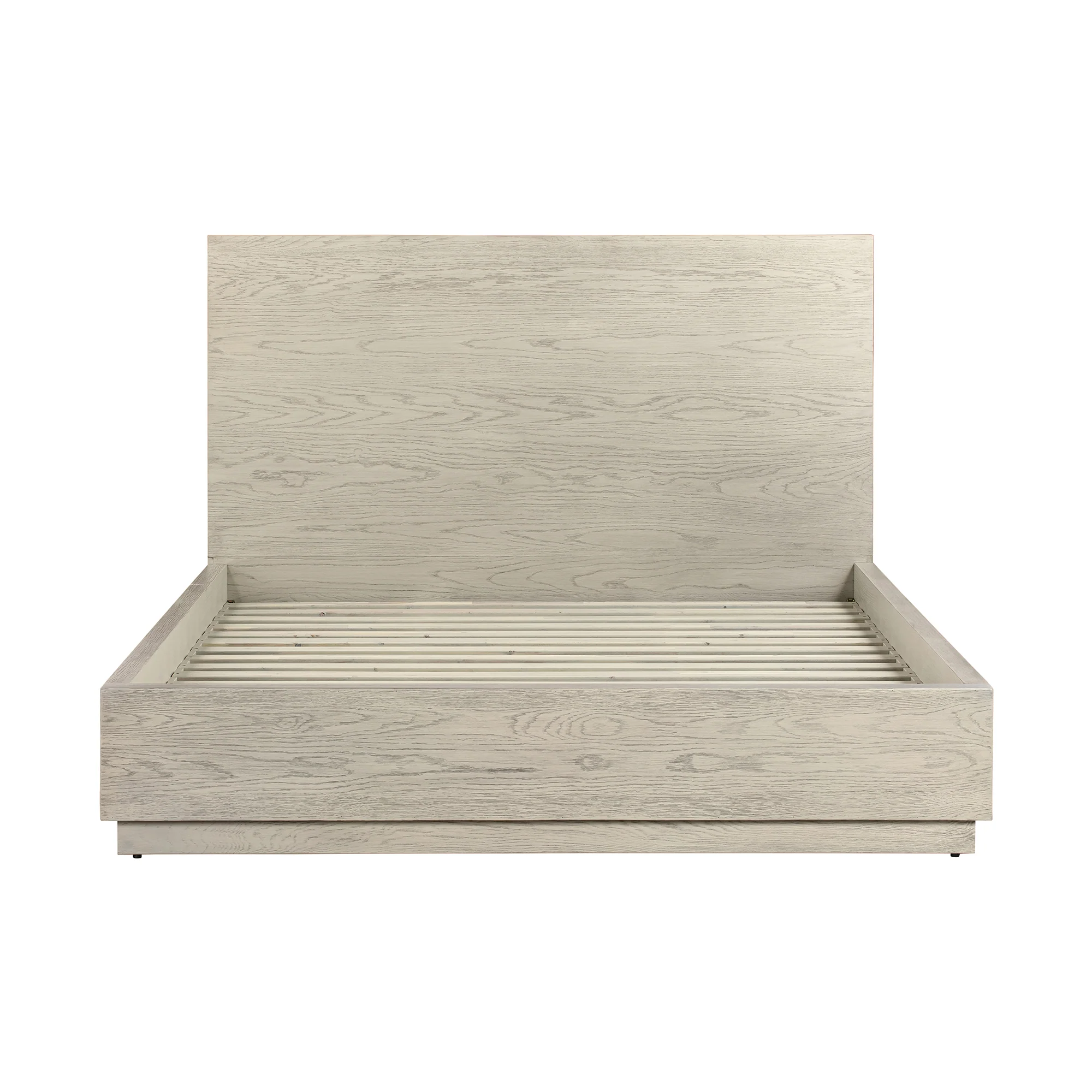 Abbey Queen 4 Piece Bedroom Set in Grey Oak Wood By Armen Living - Image 3