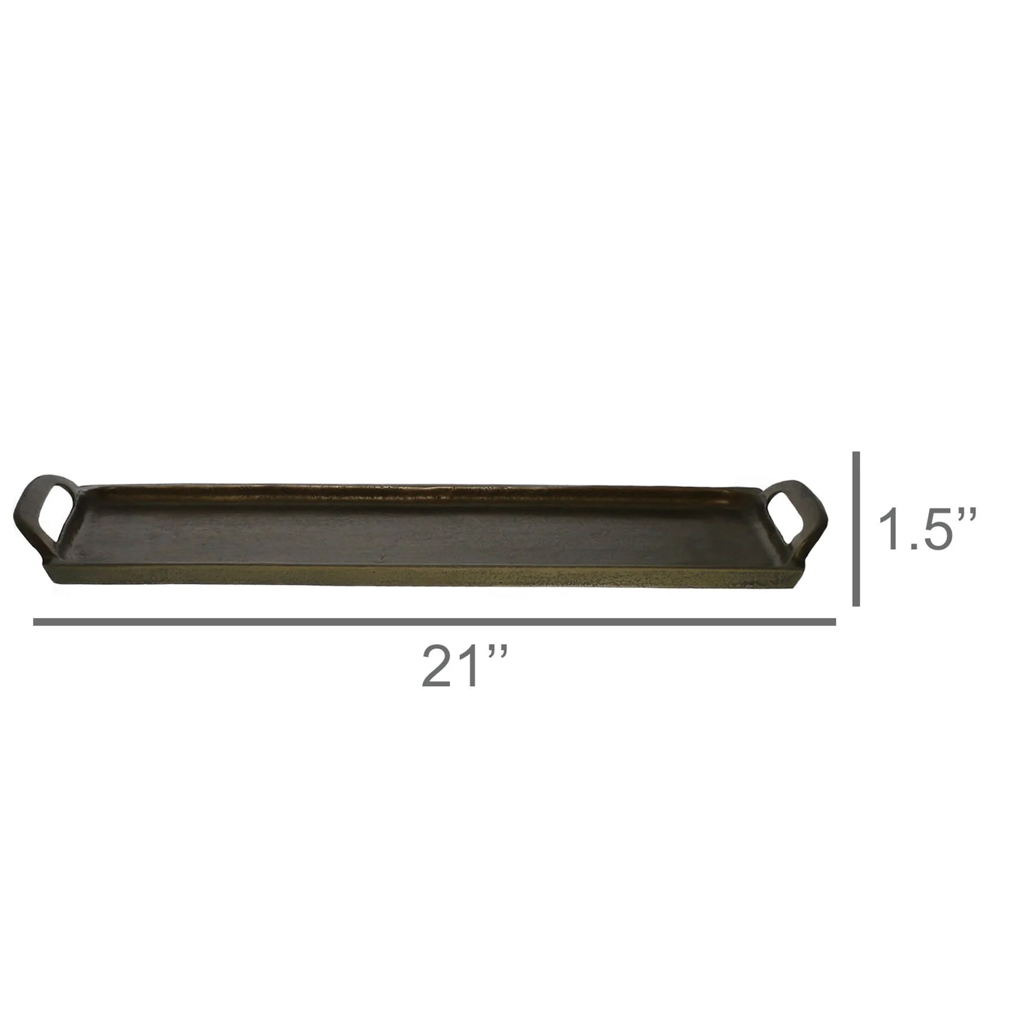 Abbott Tray, Brass - Large By HomArt - Image 2