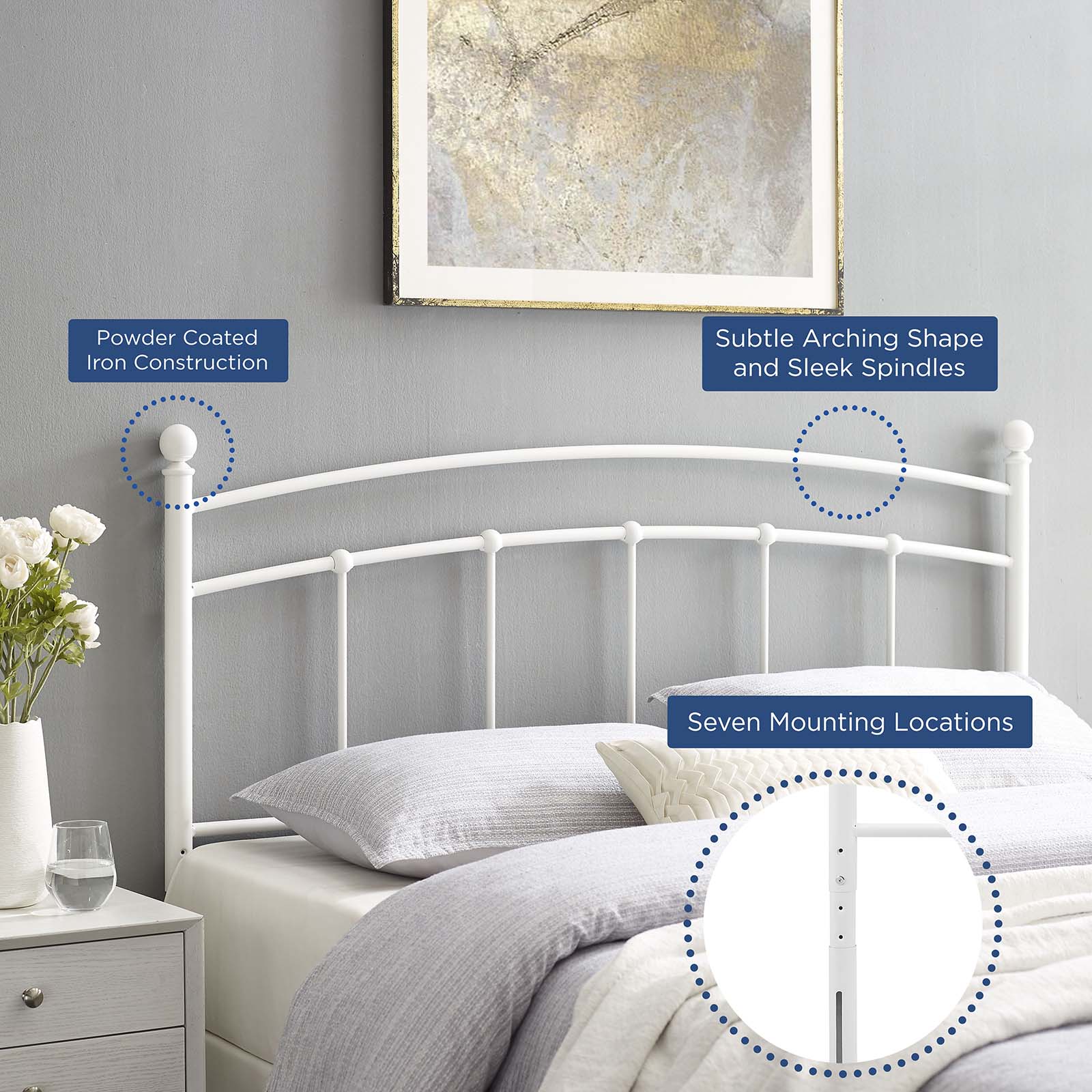Abigail Full Metal Headboard By Modway - MOD-6157 - Image 24