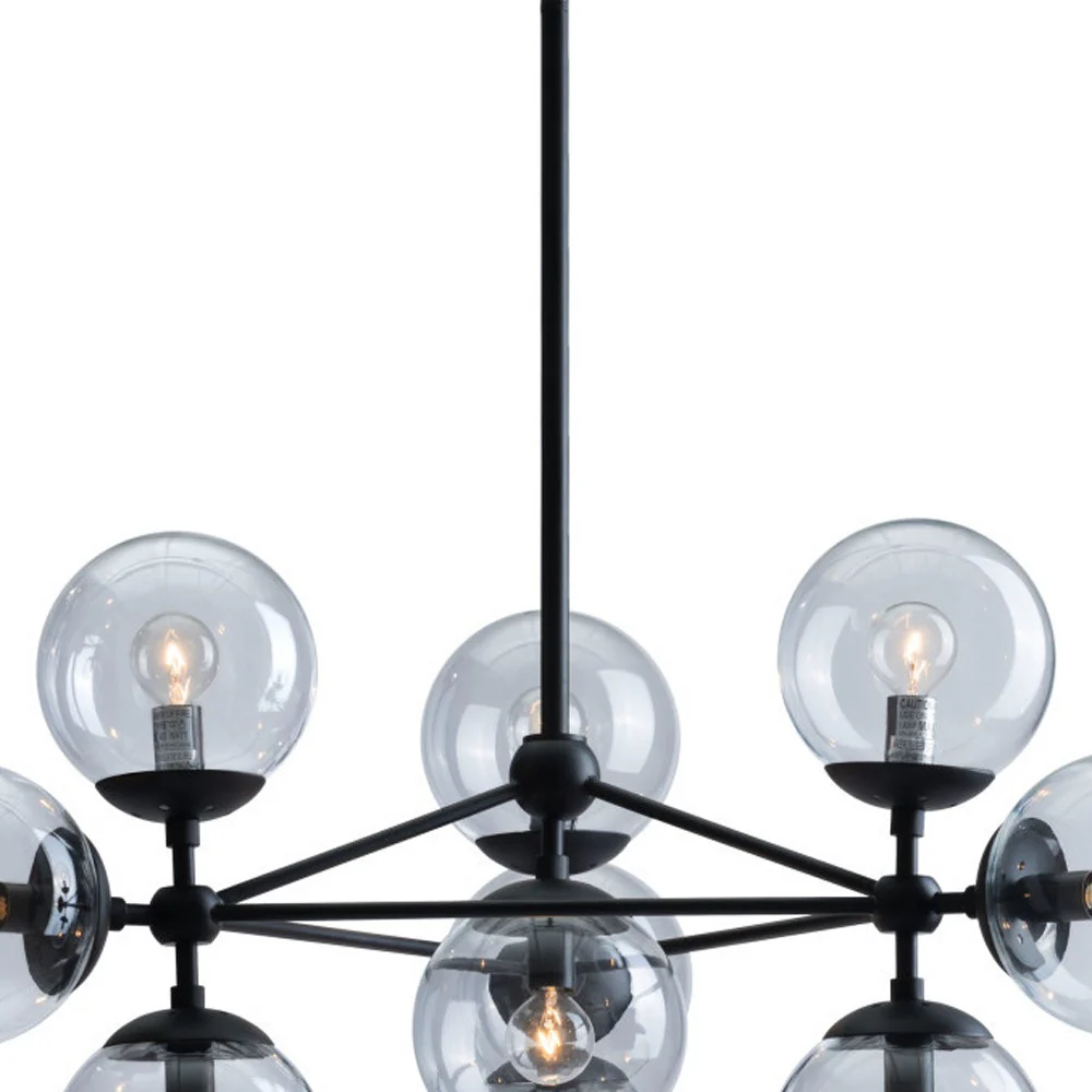 Abundant Ceiling Lamp Black By Homeroots - Image 2