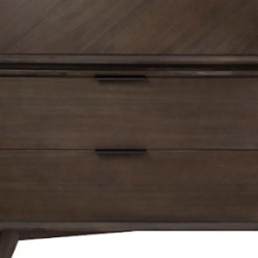Acacia Solid Wood Six Drawer Double Dresser By Homeroots - Image 2