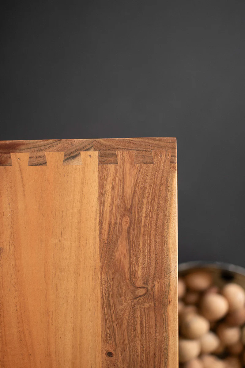 Acacia Wood Adjustable Coffee Table By Kalalou - Image 5