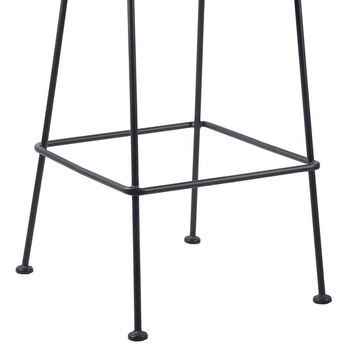 Acapulco 26" Indoor Outdoor Steel Bar Stool with Black Rope By Armen Living - Image 8