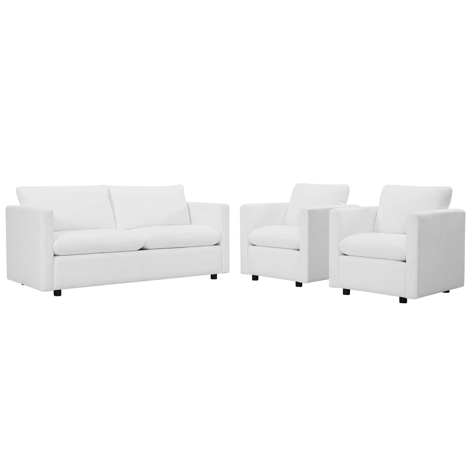 Activate 3 Piece Upholstered Fabric Set By Modway - EEI-4046 - Image 14