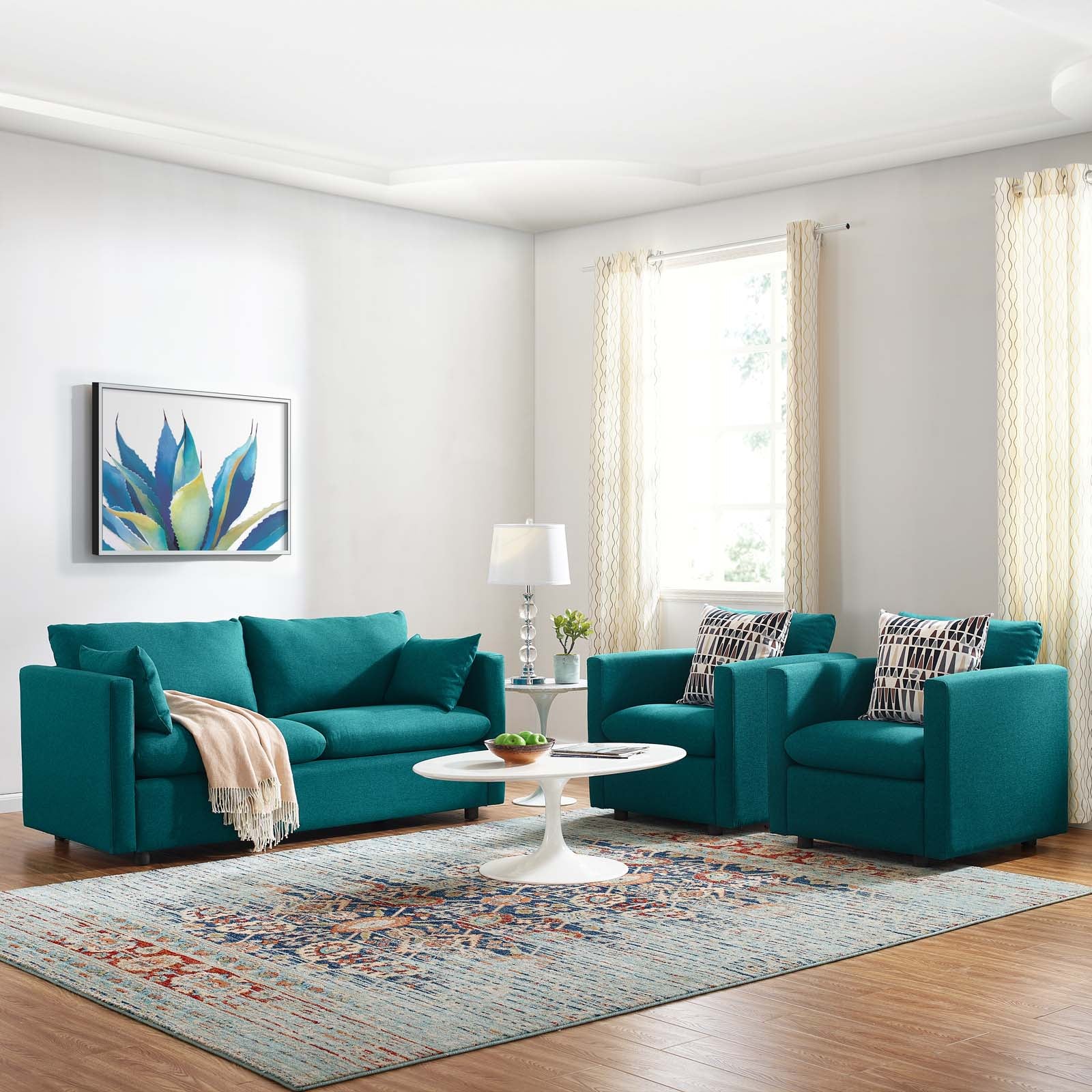 Activate 3 Piece Upholstered Fabric Set By Modway - EEI-4046 - Image 7