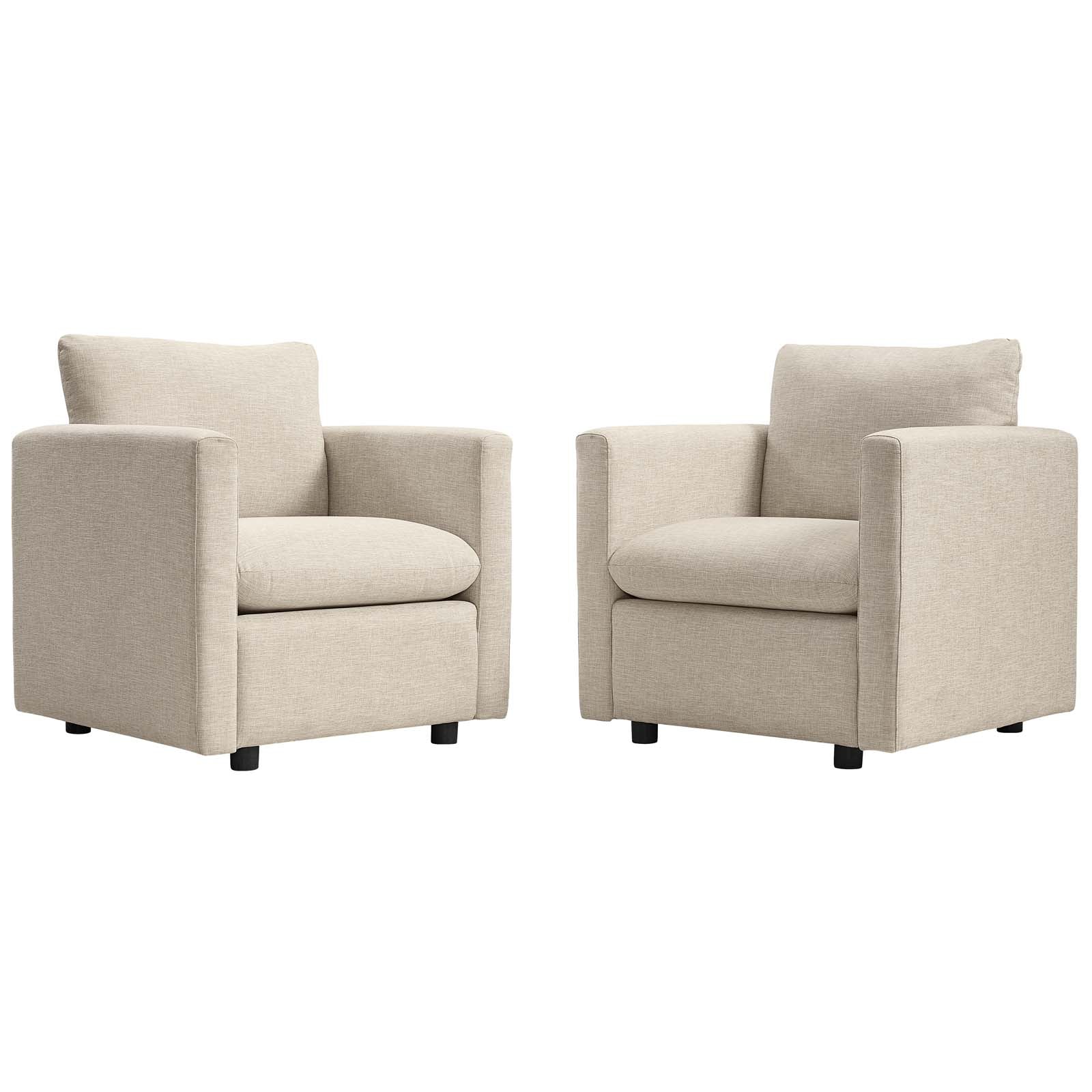 Activate Upholstered Fabric Armchair Set of 2 By Modway - EEI-4078 - Image 2