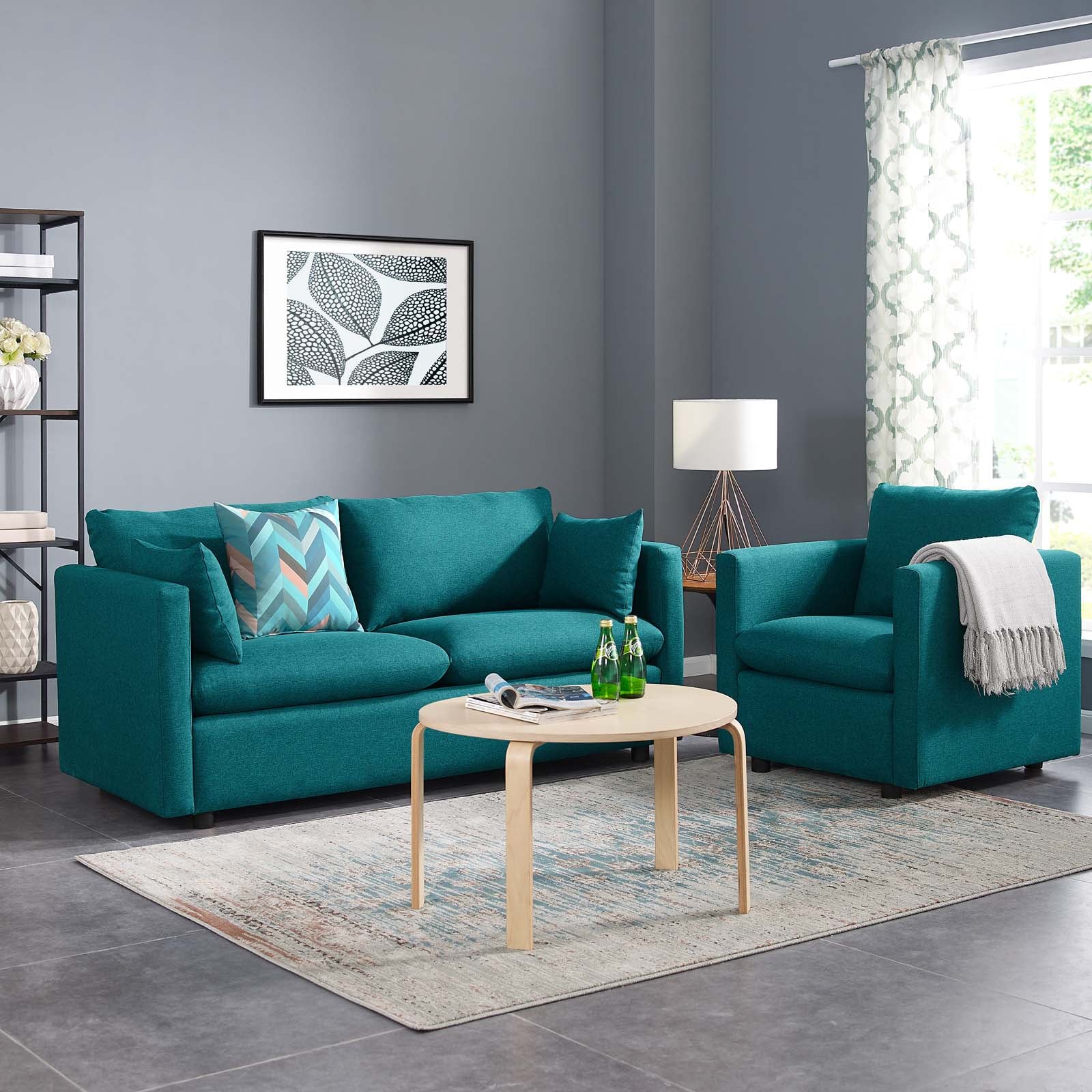 Activate Upholstered Fabric Sofa and Armchair Set By Modway - EEI-4045 - Image 13