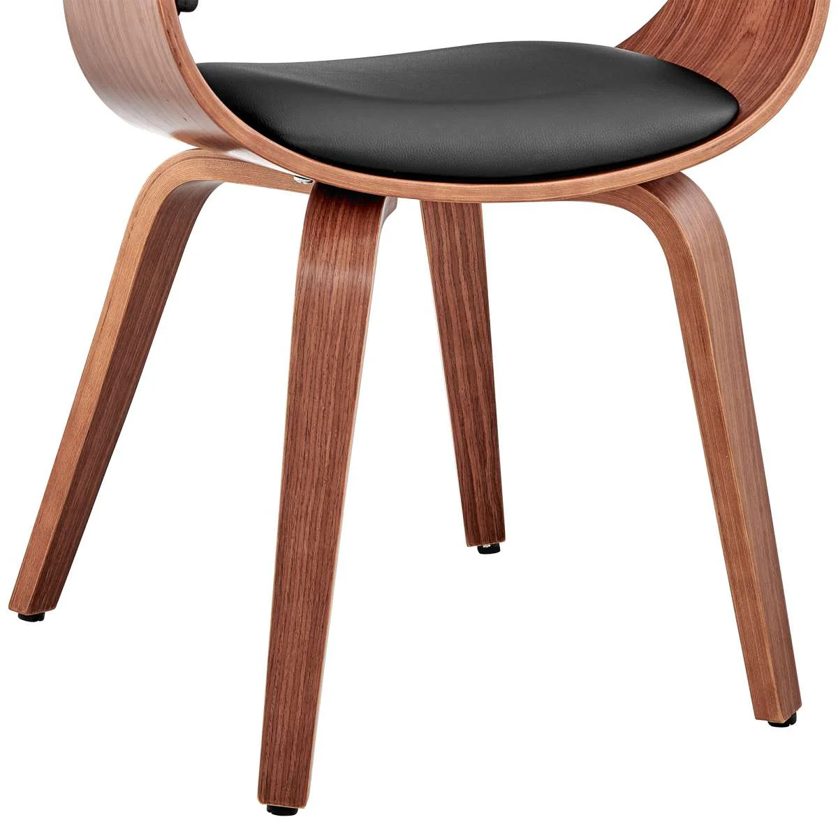 Adalyn Gray Faux Leather and Black Wood Dining Room Accent Chair By Armen Living - Image 14