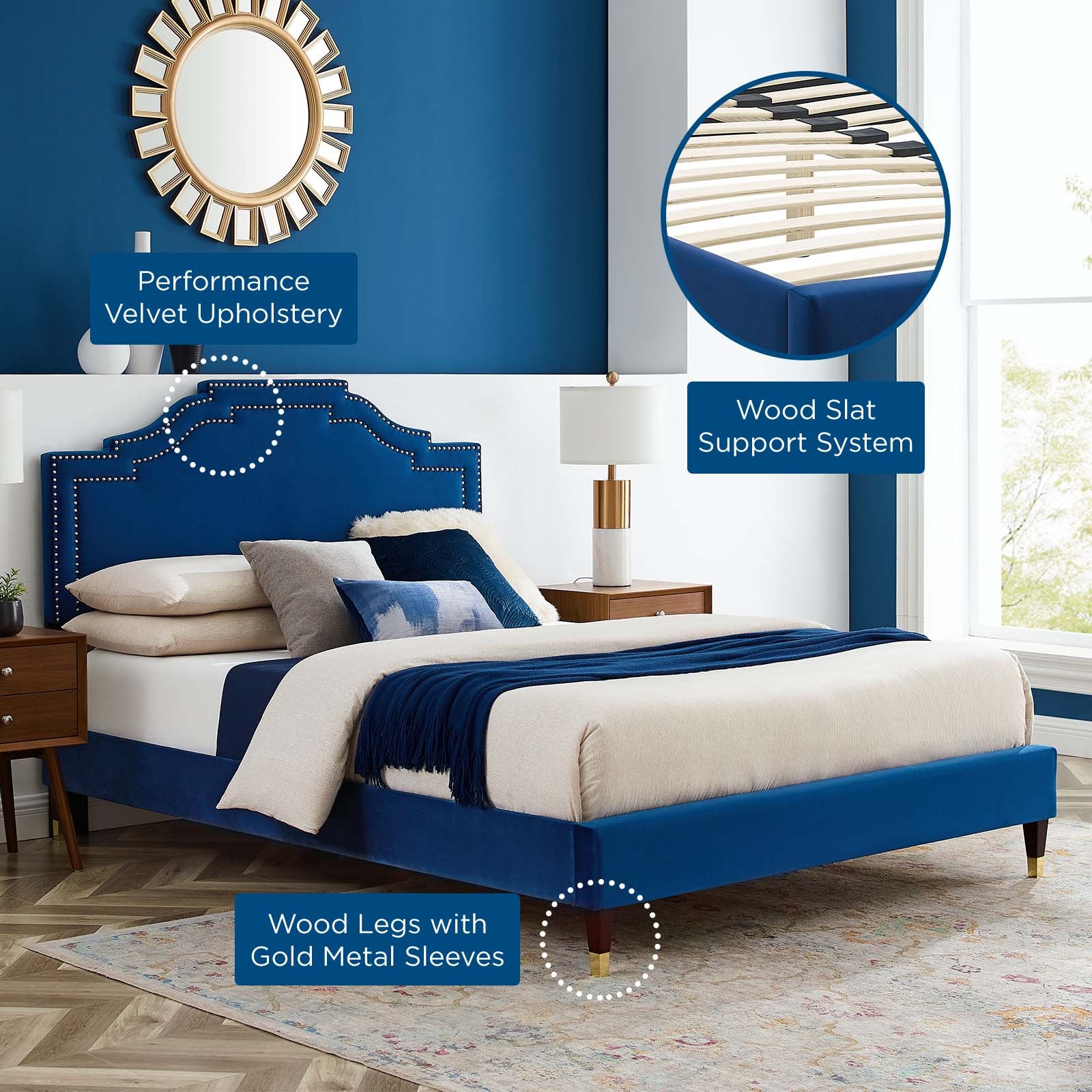 Adelaide Performance Velvet Full Platform Bed By Modway - MOD-6857 - Image 47