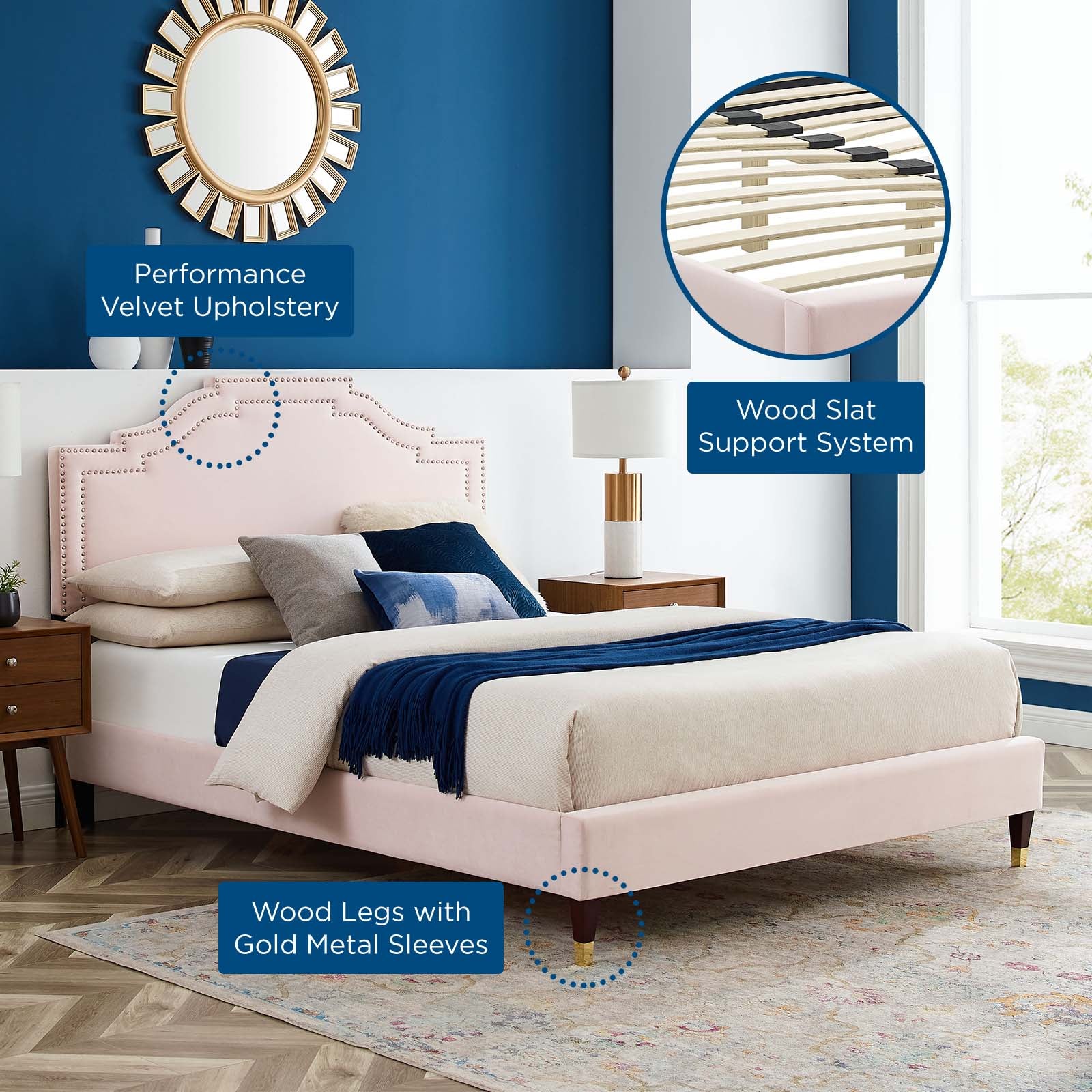 Adelaide Performance Velvet Full Platform Bed By Modway - MOD-6857 - Image 62