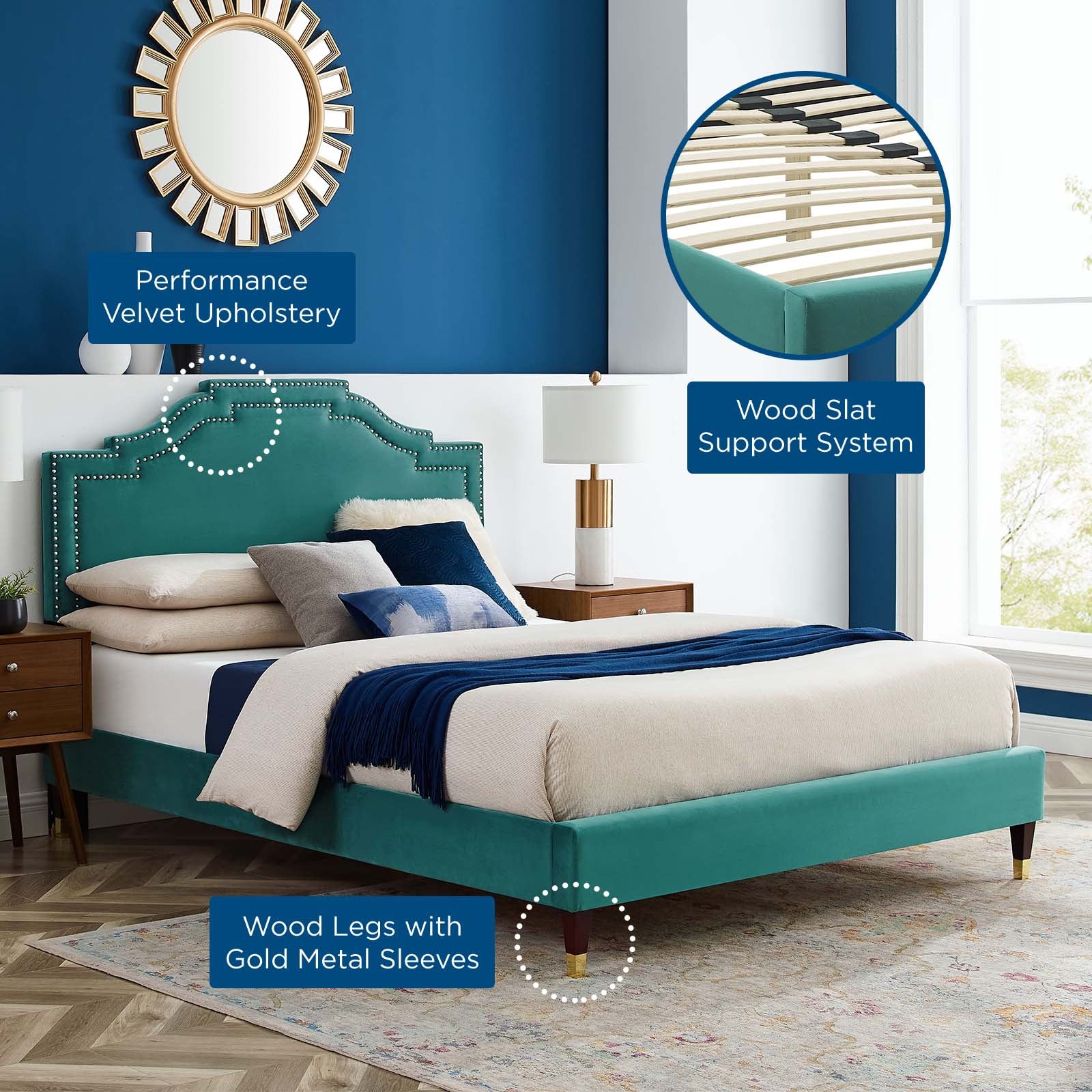 Adelaide Performance Velvet Full Platform Bed By Modway - MOD-6857 - Image 76