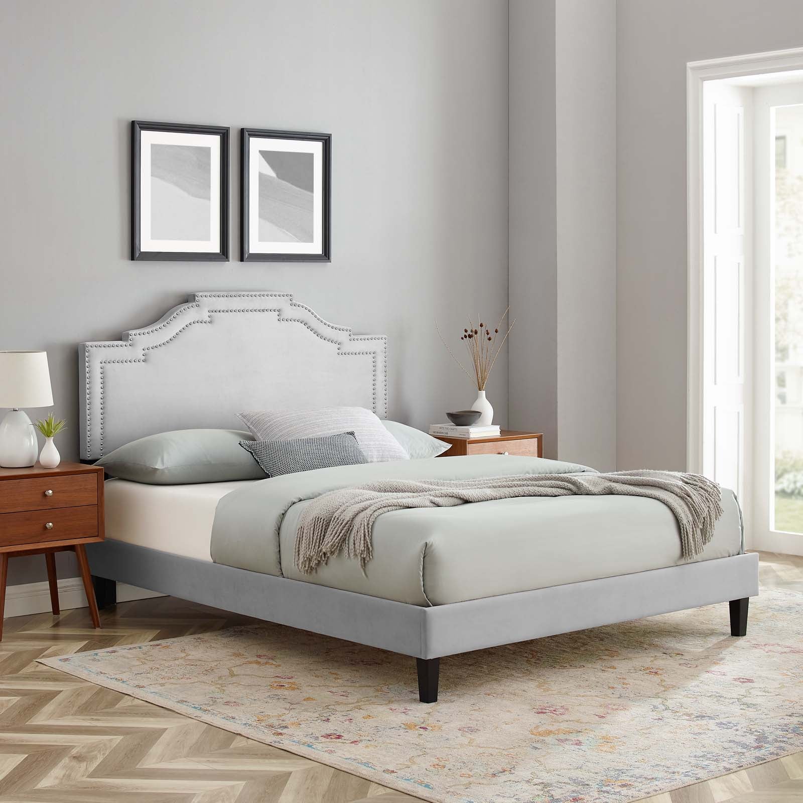 Adelaide Performance Velvet Full Platform Bed By Modway - MOD-6858 - Image 32