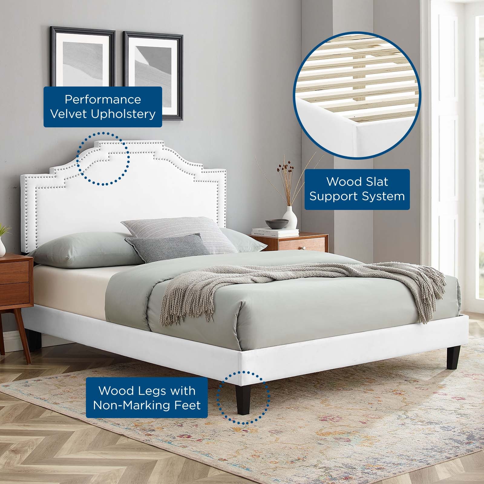 Adelaide Performance Velvet Full Platform Bed By Modway - MOD-6858 - Image 96