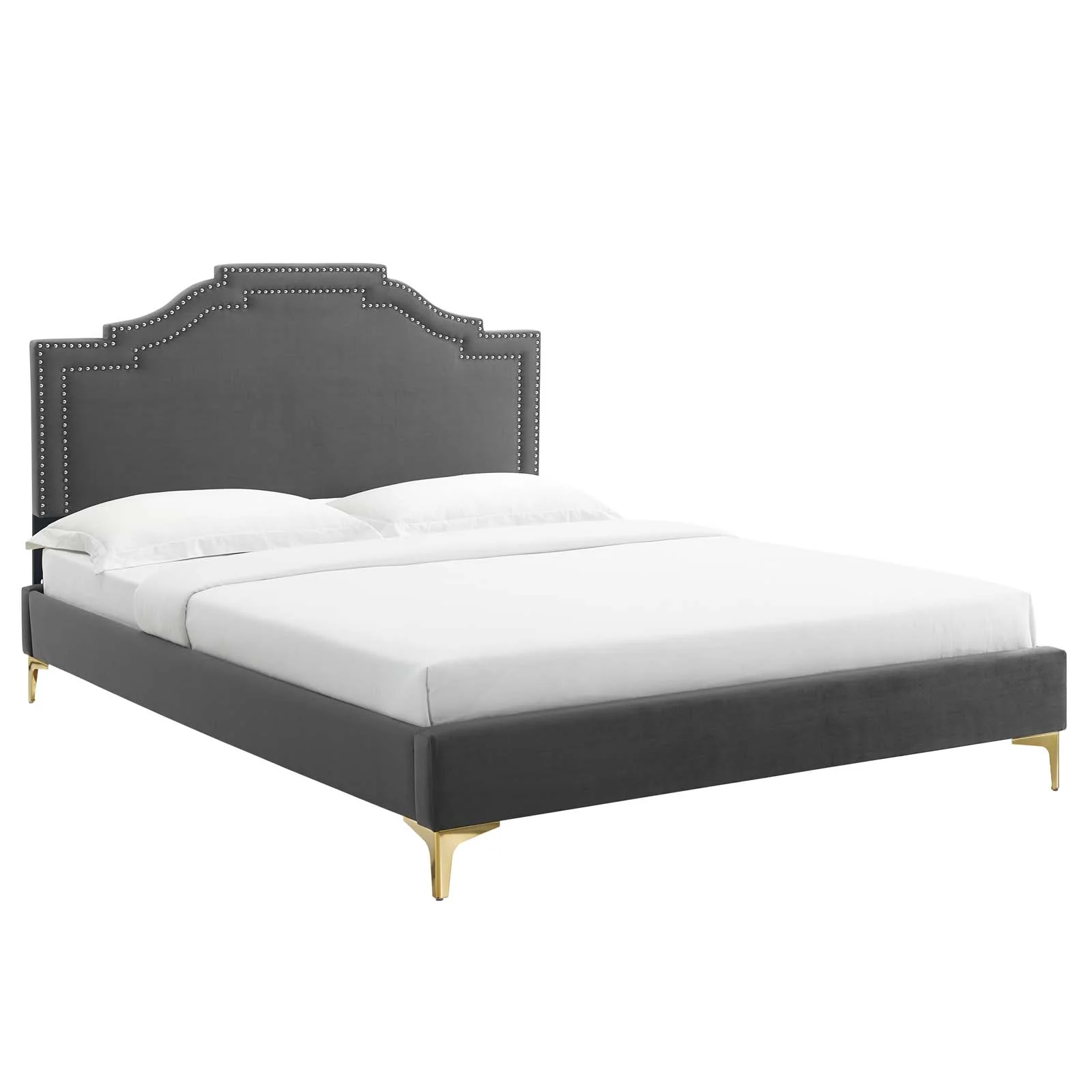 Adelaide Performance Velvet King Platform Bed By Modway - MOD-6862 - Image 2