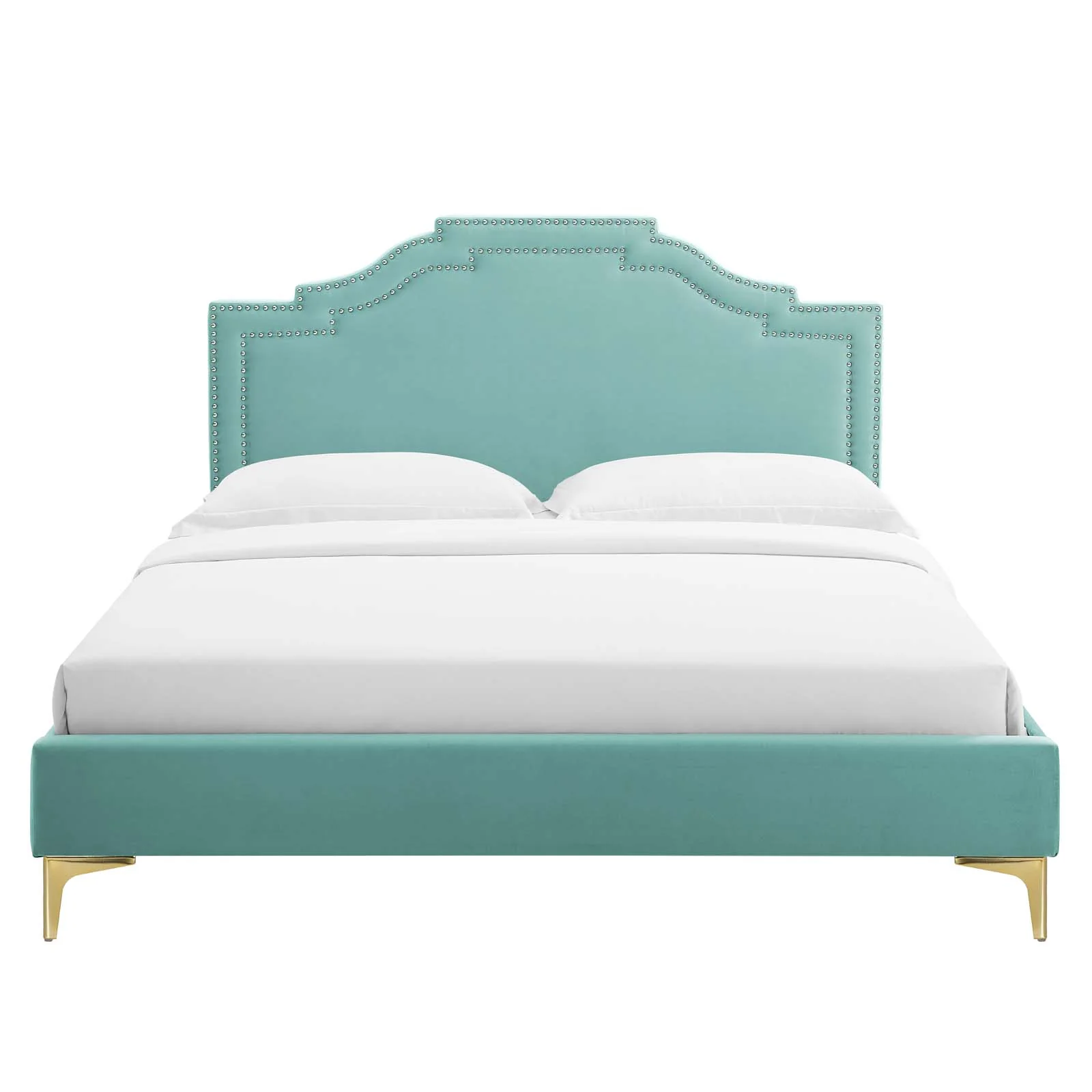 Adelaide Performance Velvet Queen Platform Bed By Modway - MOD-6580 - Image 56