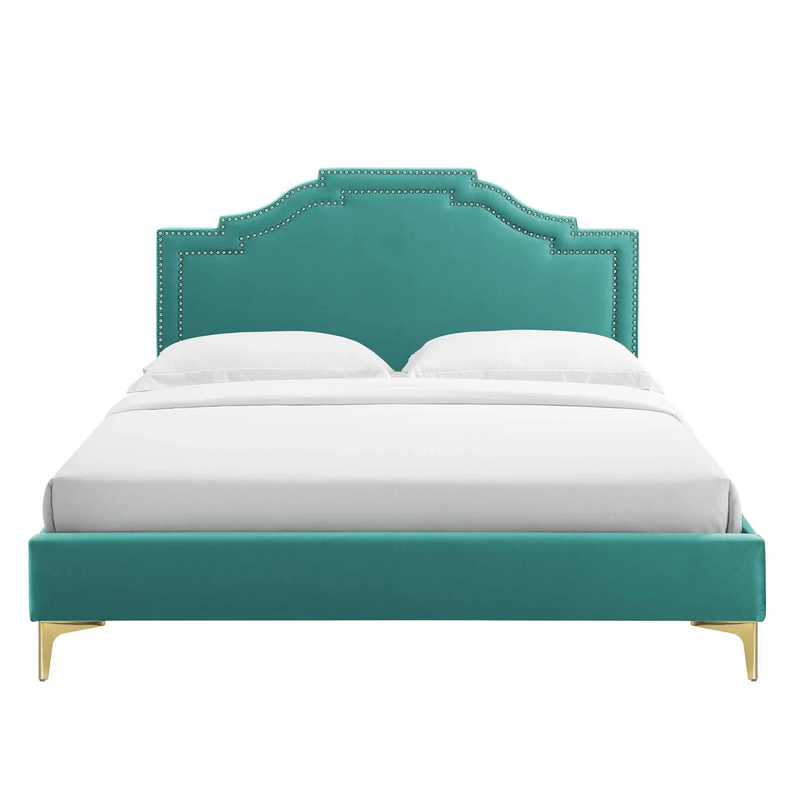 Adelaide Performance Velvet Queen Platform Bed By Modway - MOD-6580 - Image 98