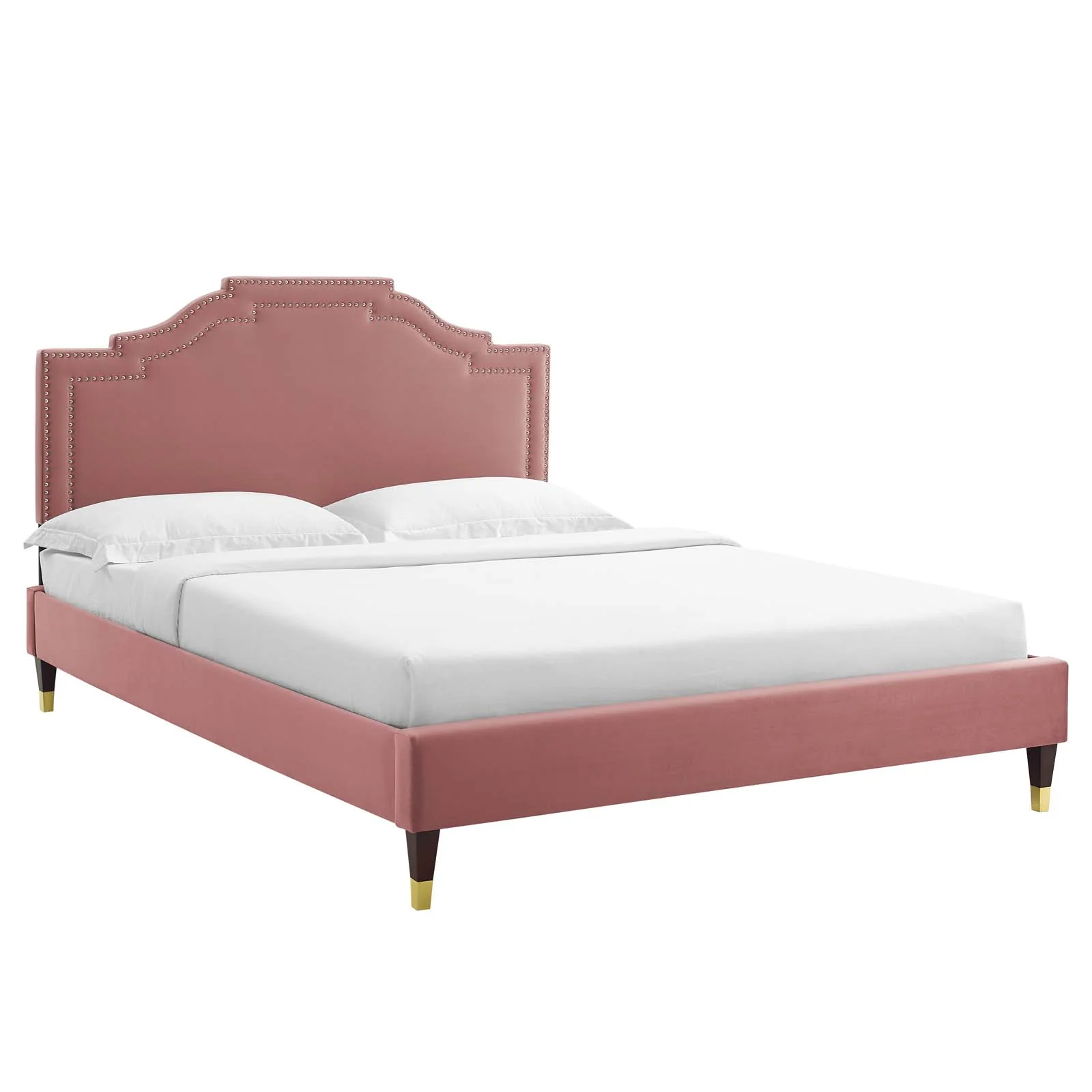 Adelaide Performance Velvet Queen Platform Bed By Modway - MOD-6581 - Image 14