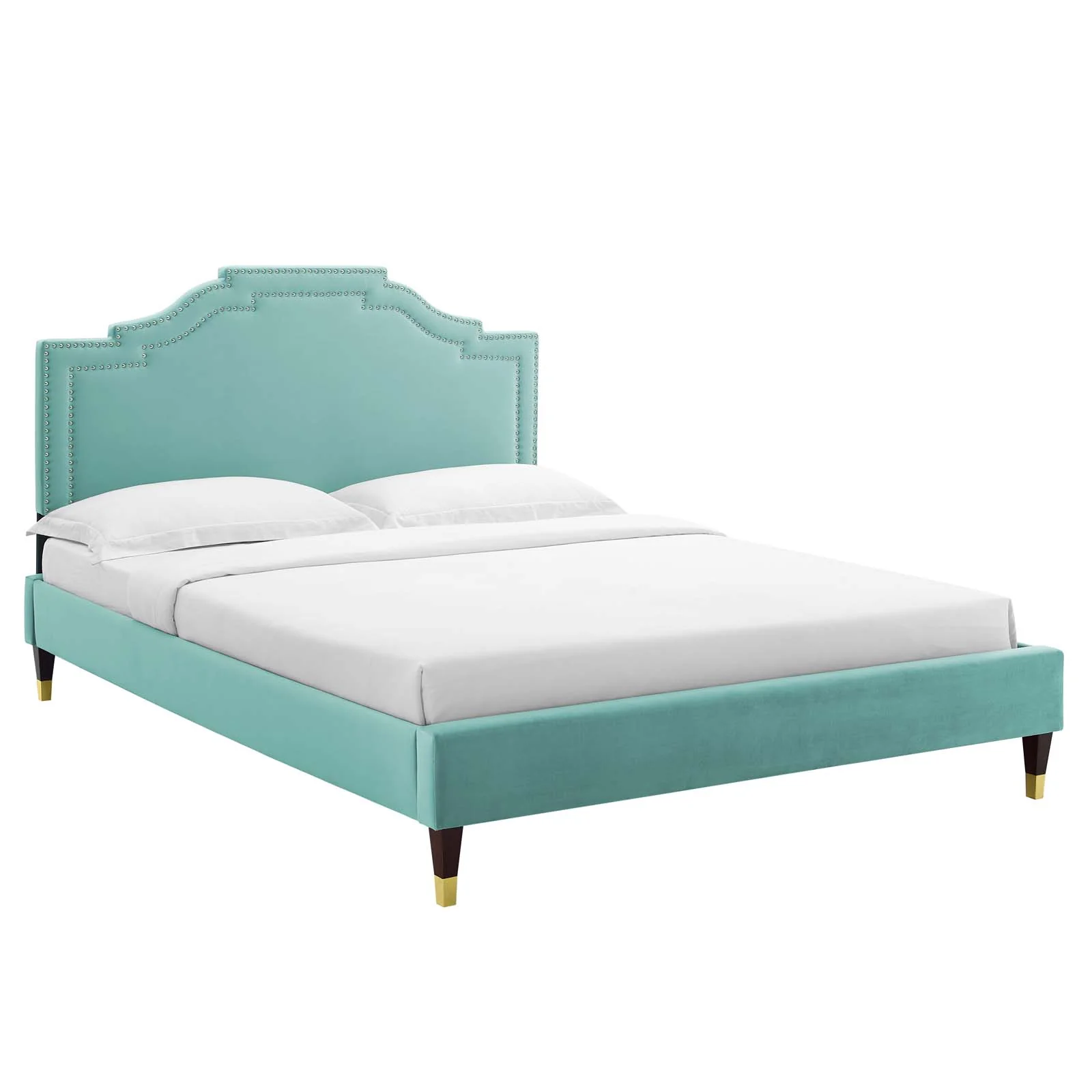 Adelaide Performance Velvet Queen Platform Bed By Modway - MOD-6581 - Image 42